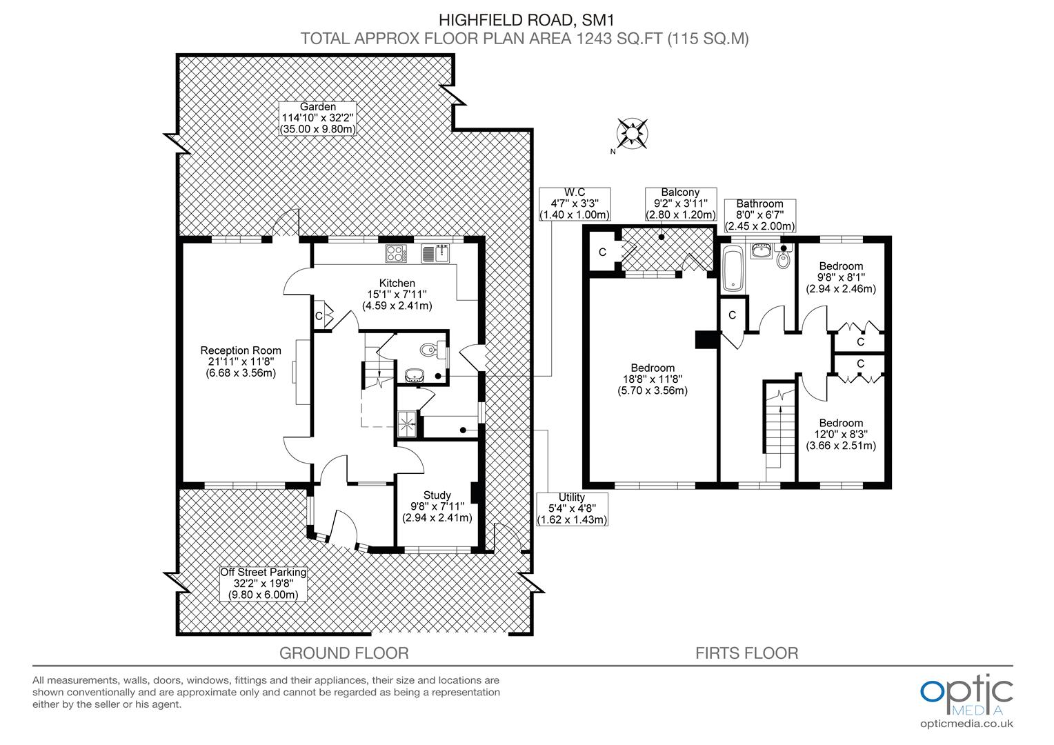 4A, Highfield Road, Sutton floorplan