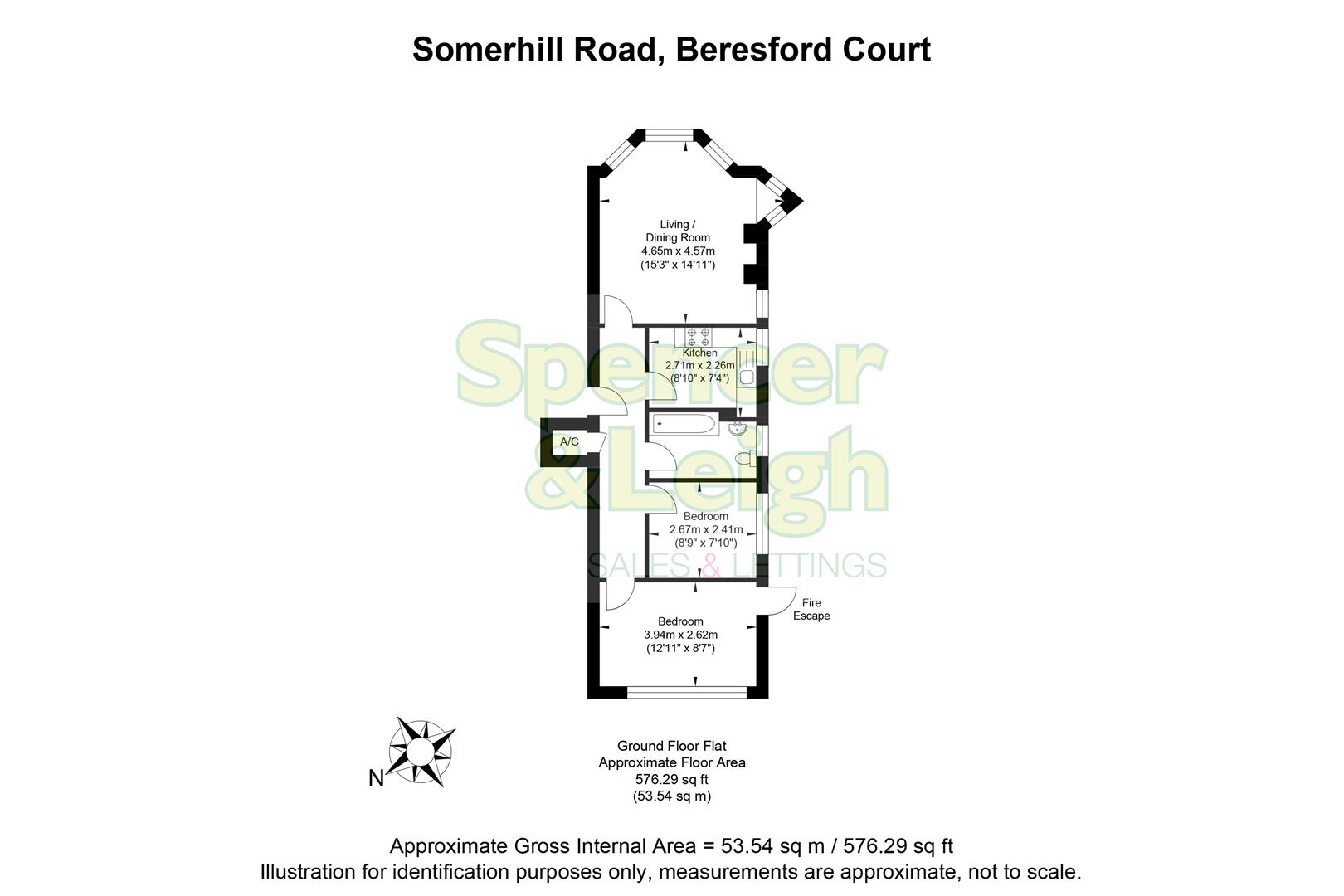 7 Beresford Court, Somerhill Road, Hove floorplan
