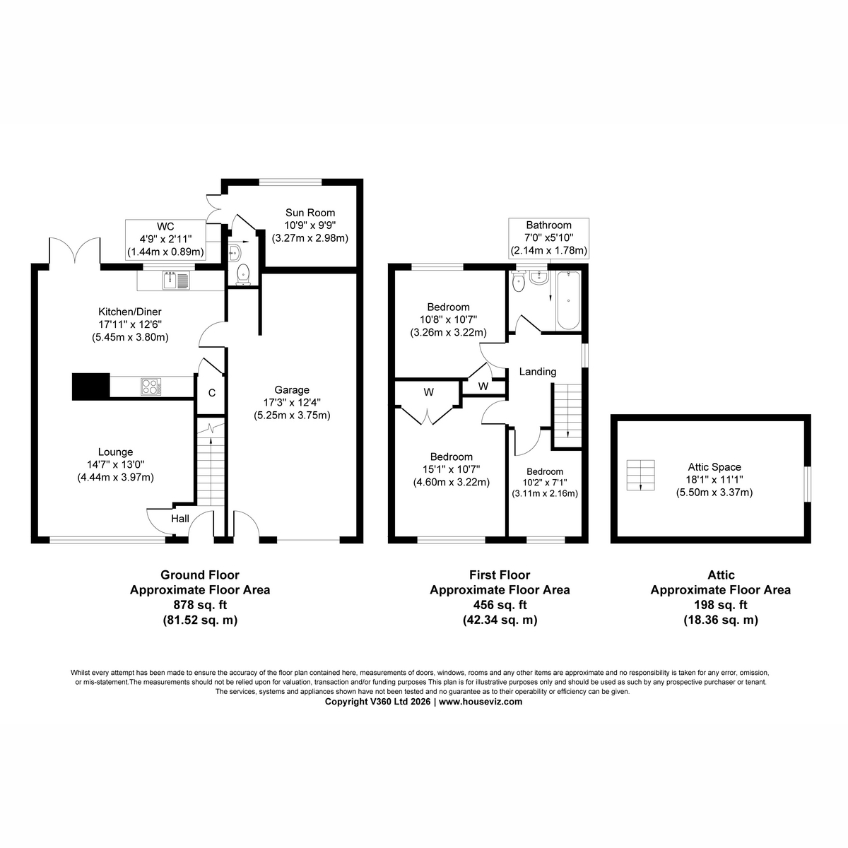 45, Mansion Court Gardens, Doncaster floorplan