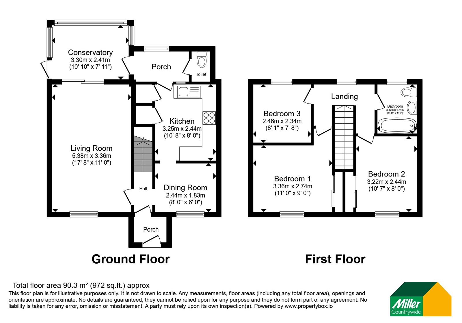 21, Sona Merg Close, Penzance floorplan