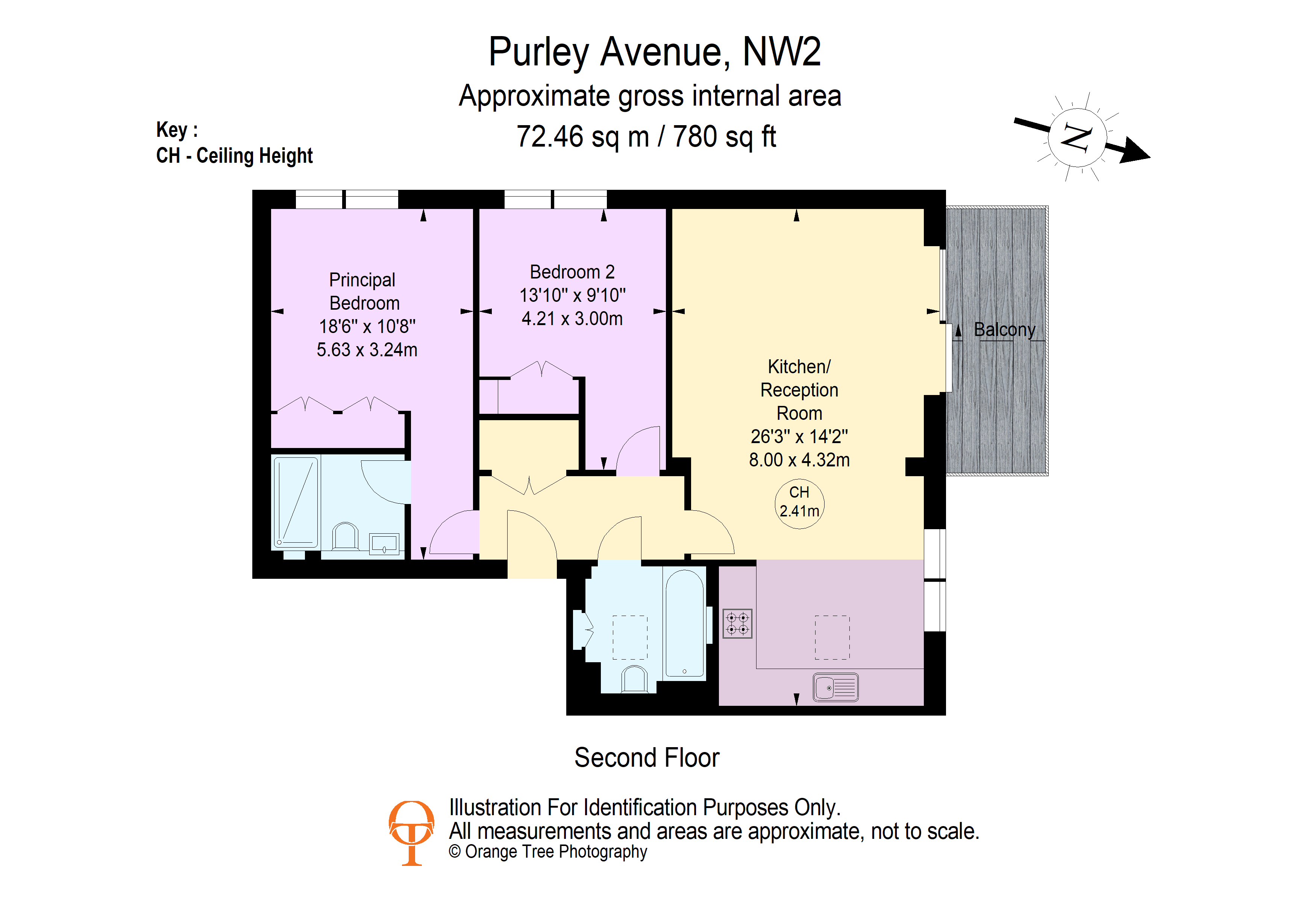 Flat 3, 60a, Purley Avenue, London floorplan