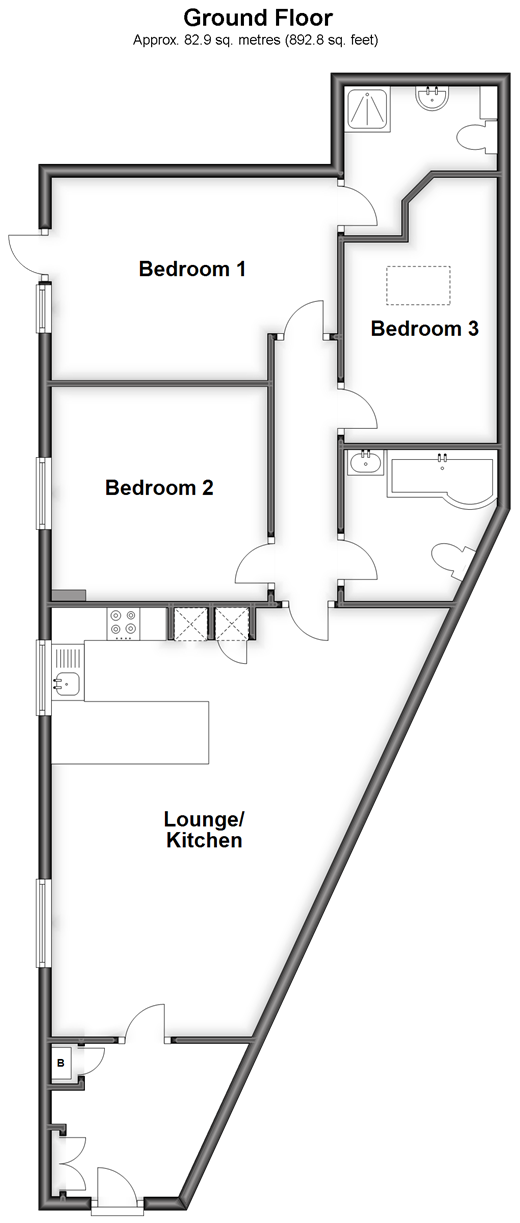 Queens Gardens, Broadstairs, Kent CT10, 3 bedroom flat for sale