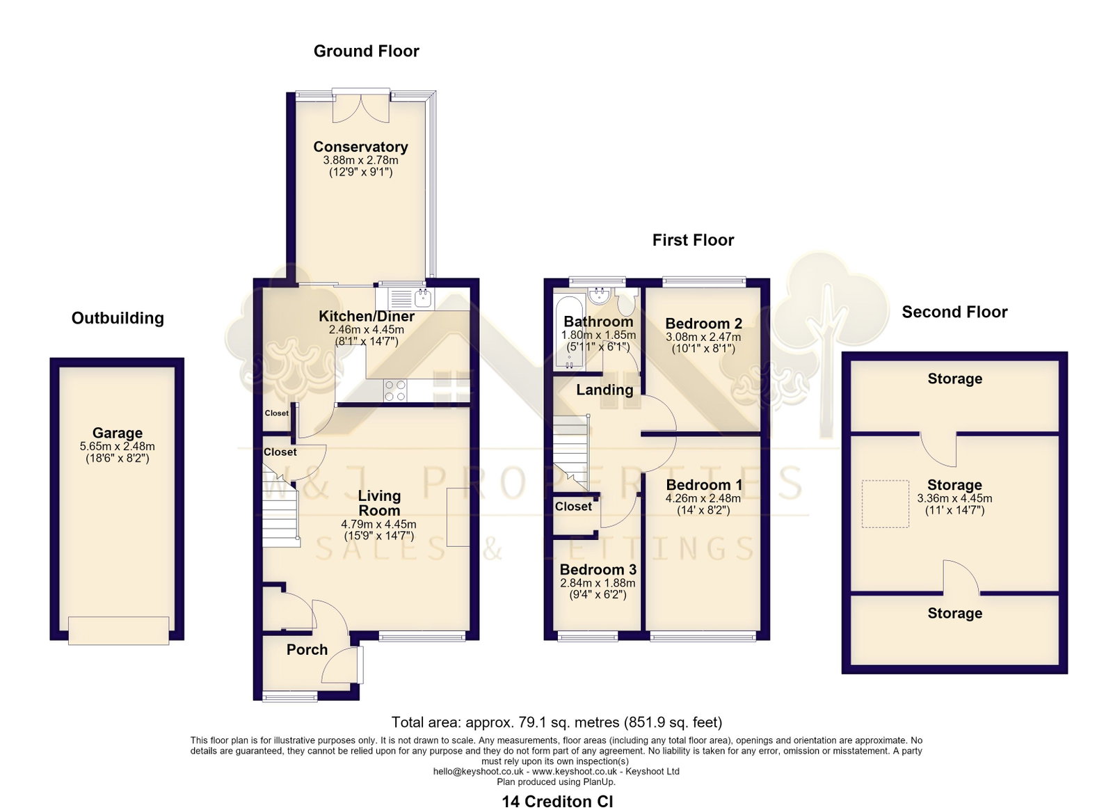 Crediton Close, Blackburn floorplan