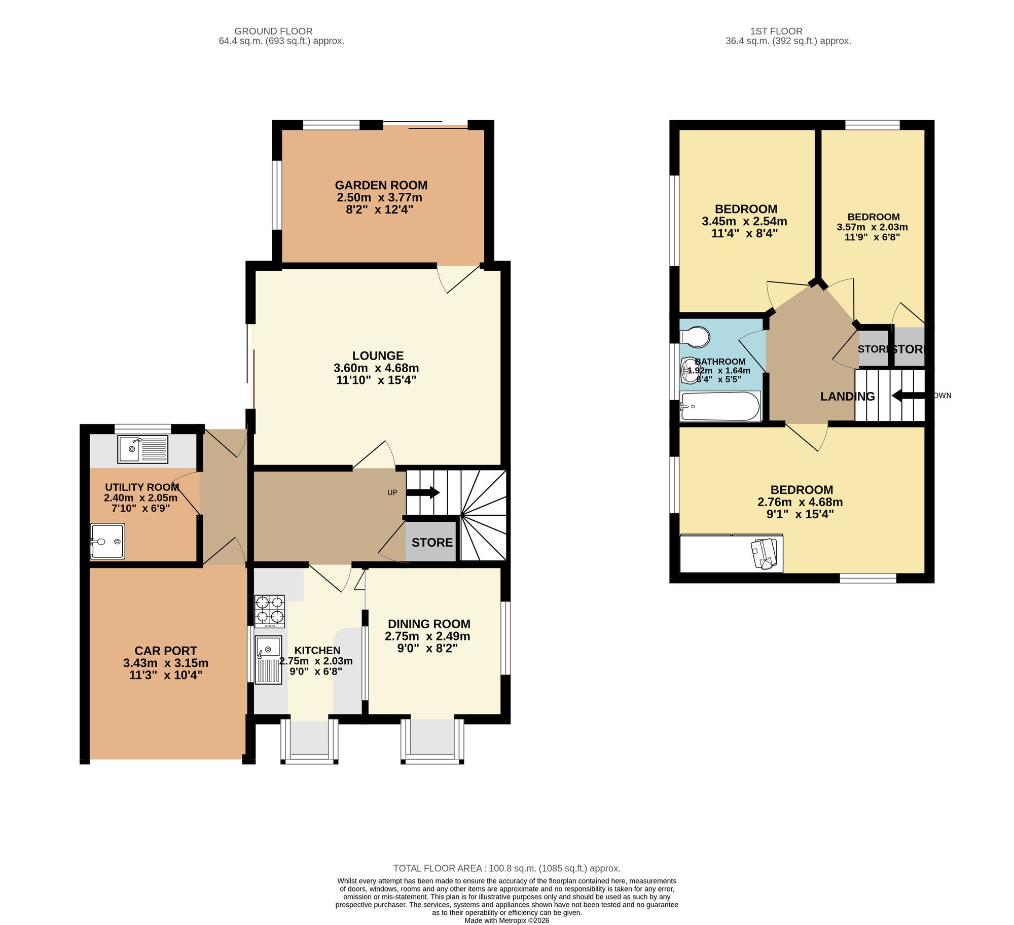 3 Garth Way, Dronfield floorplan