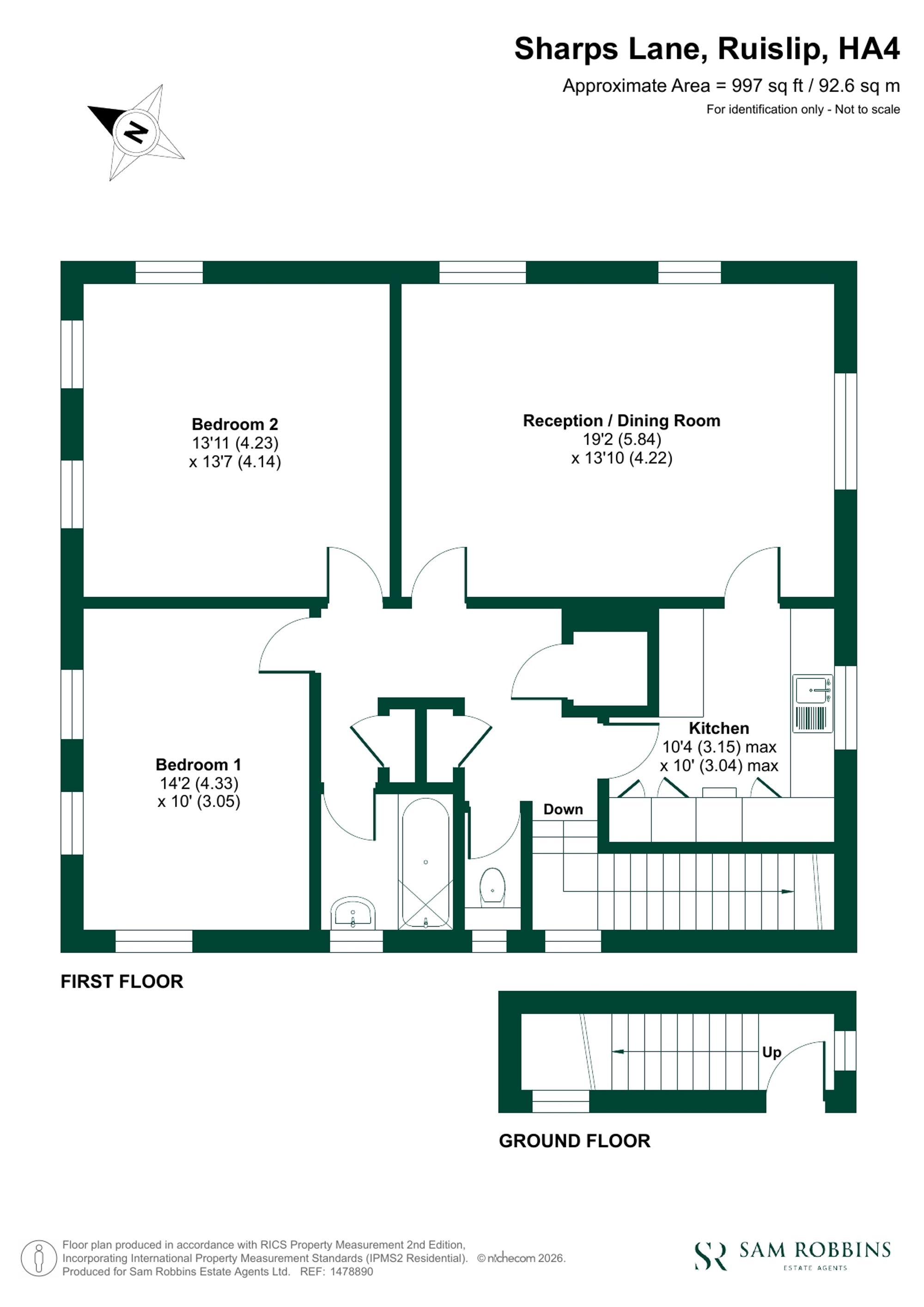 17a Sharps Lane, Ruislip floorplan