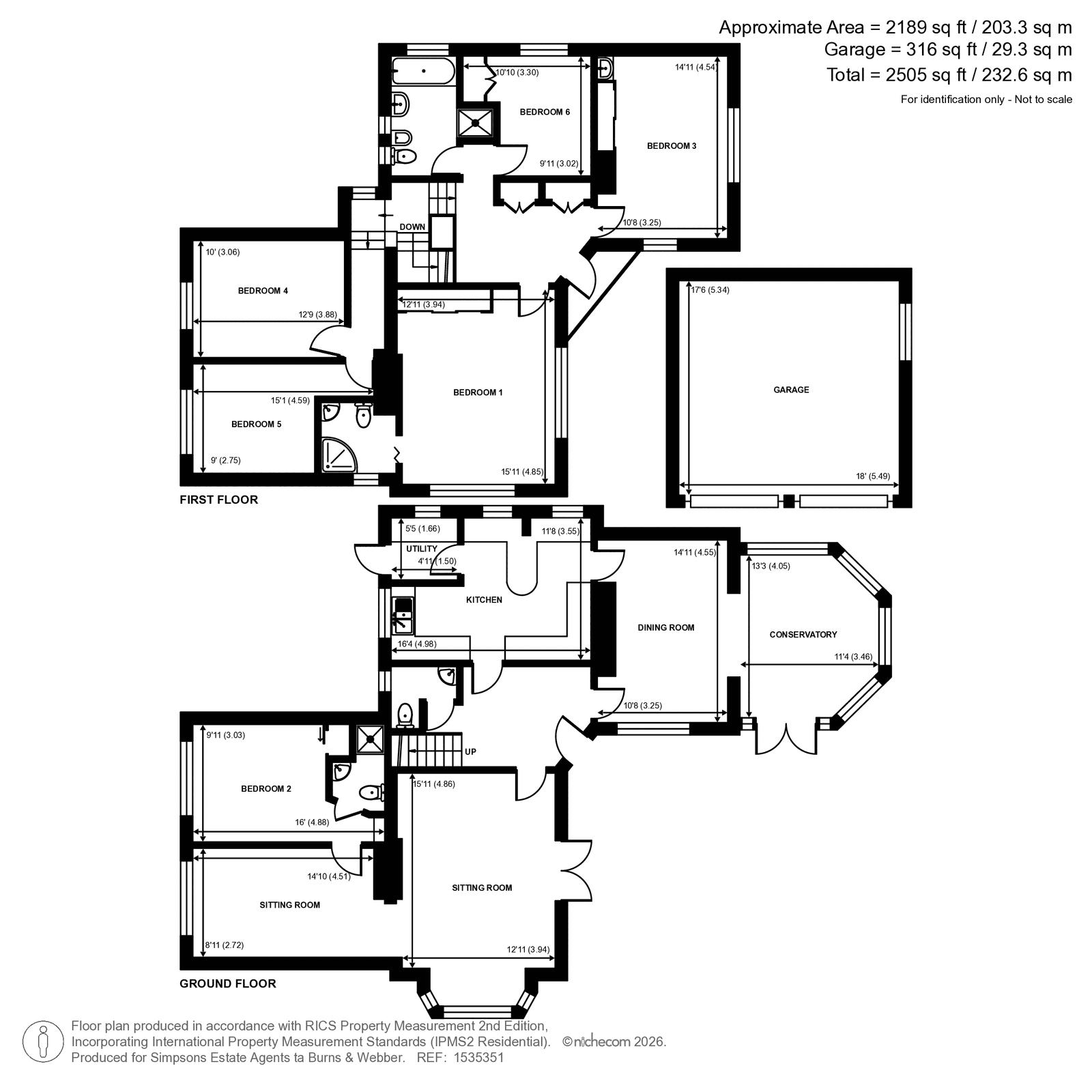 Hillary Road, Farnham floorplan
