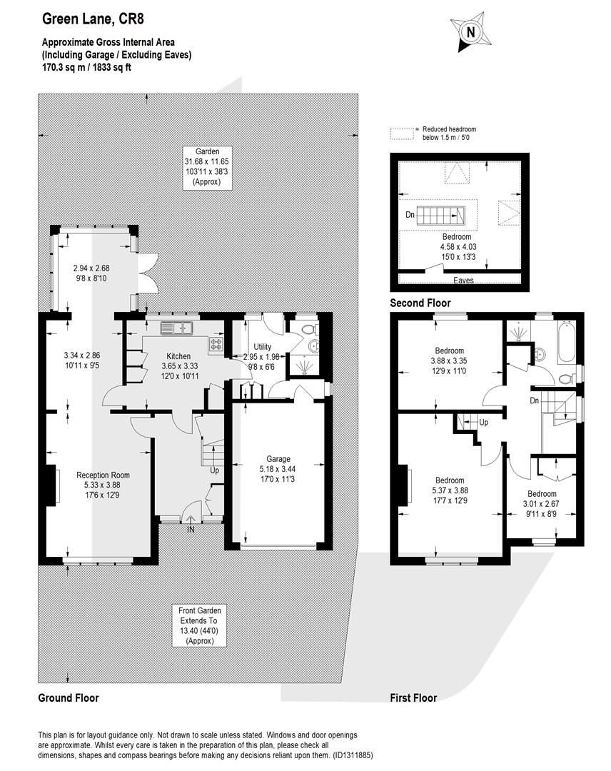 Green Lane, Purley floorplan