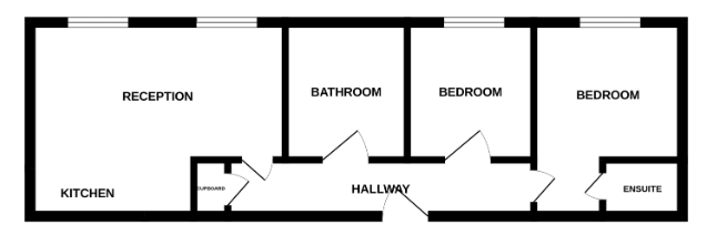 Flat 33, Queens Brewery Court, 46, Moss Lane West, Manchester floorplan