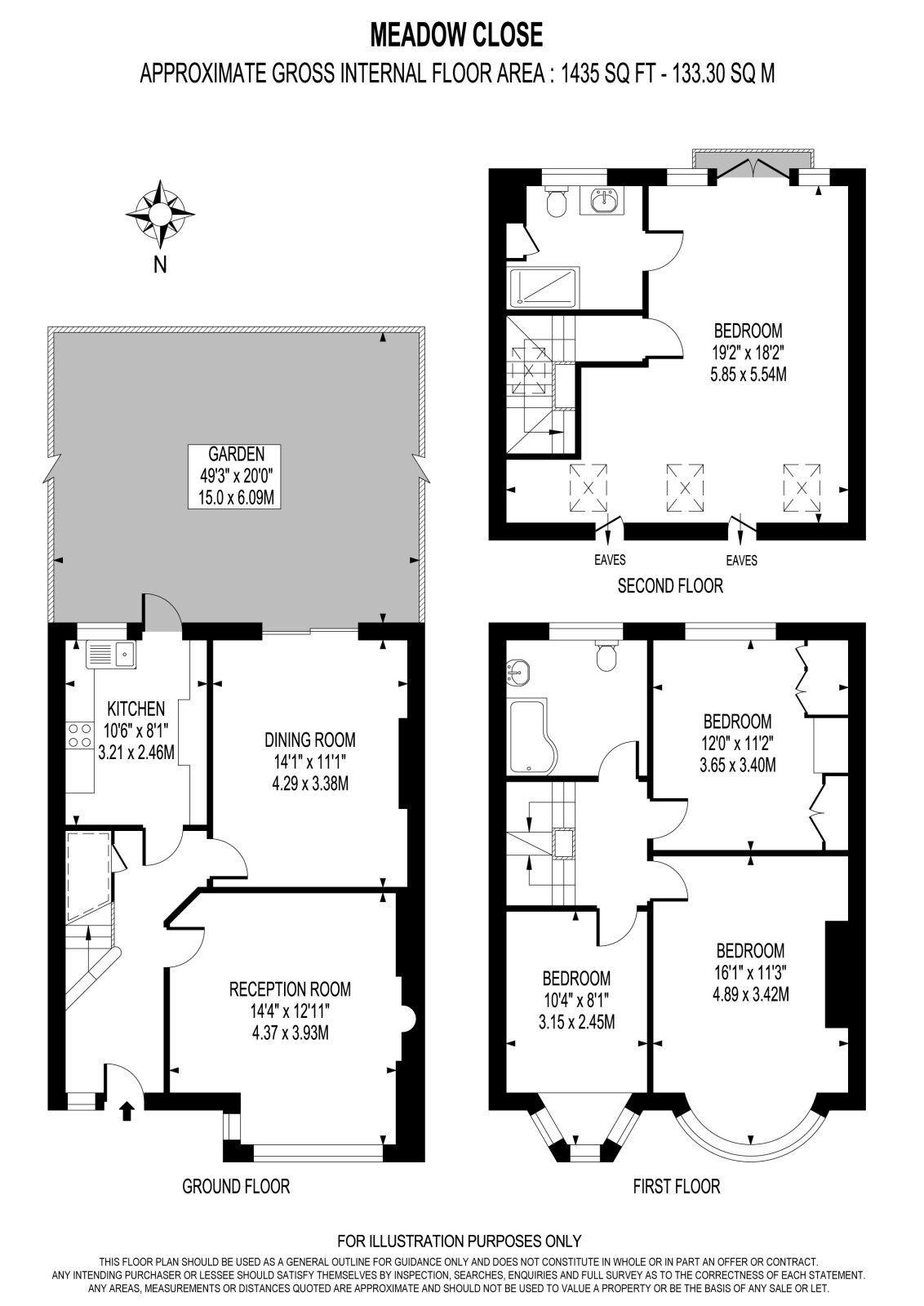 16, Meadow Close, London floorplan