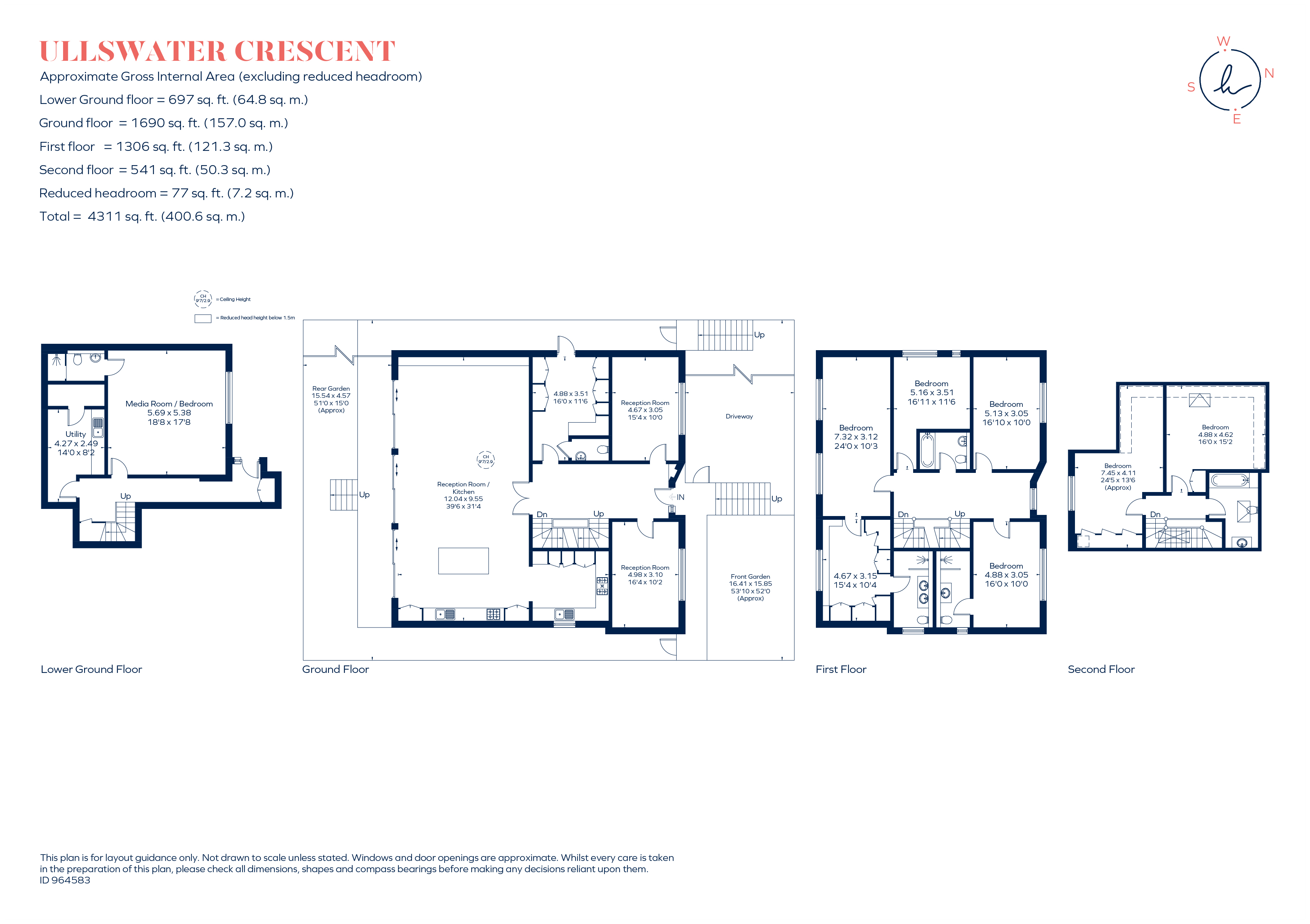 51, Ullswater Crescent, London floorplan