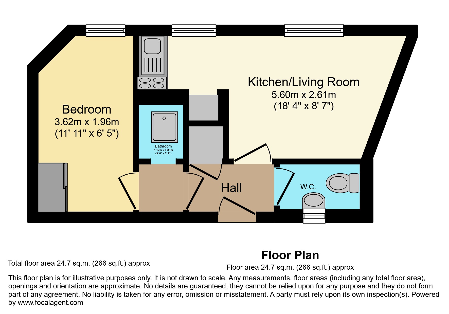 Flat 22/Victoria Chambers, Paul Street, London floorplan