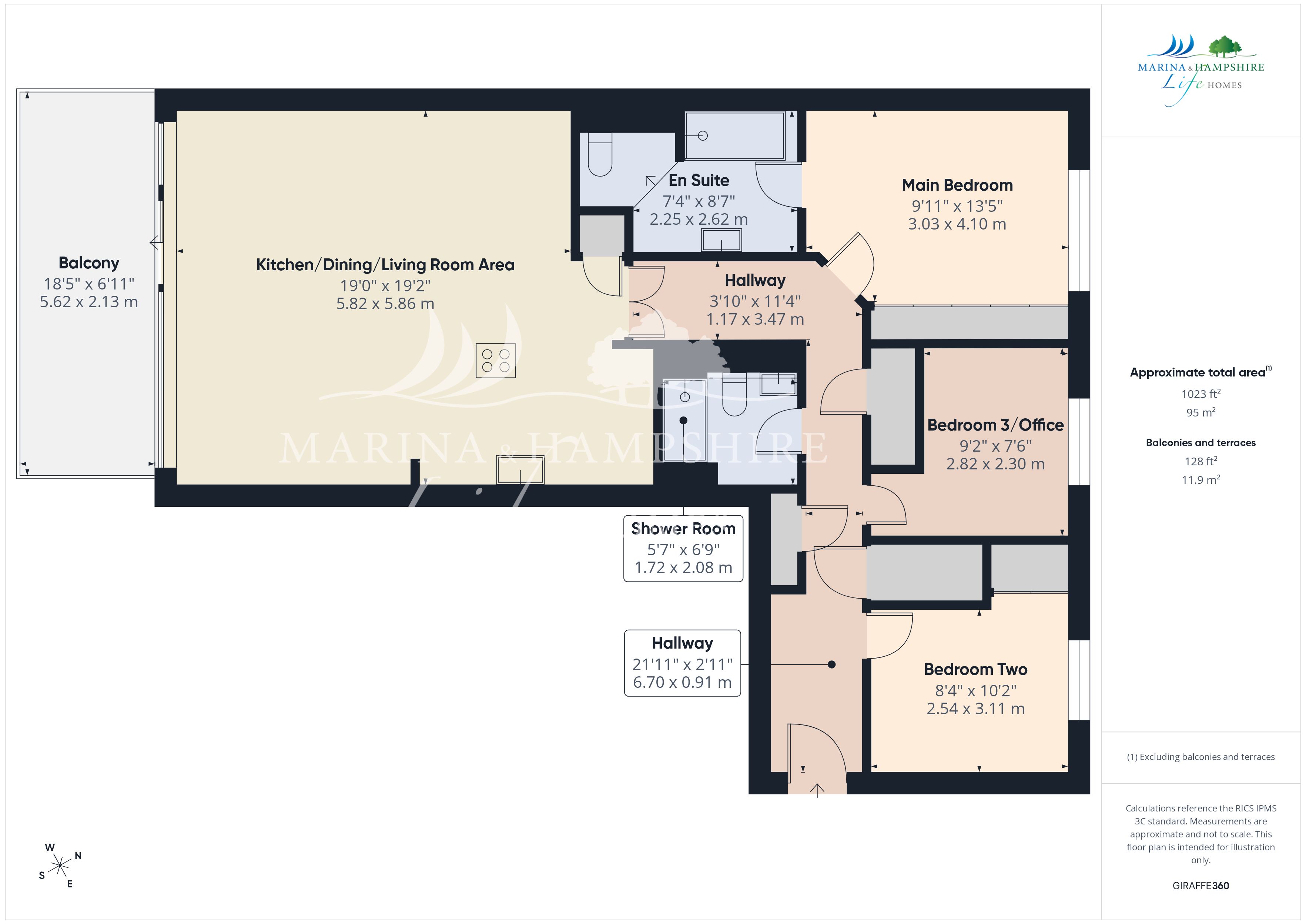 119 Oyster Quay, Port Way, Portsmouth floorplan