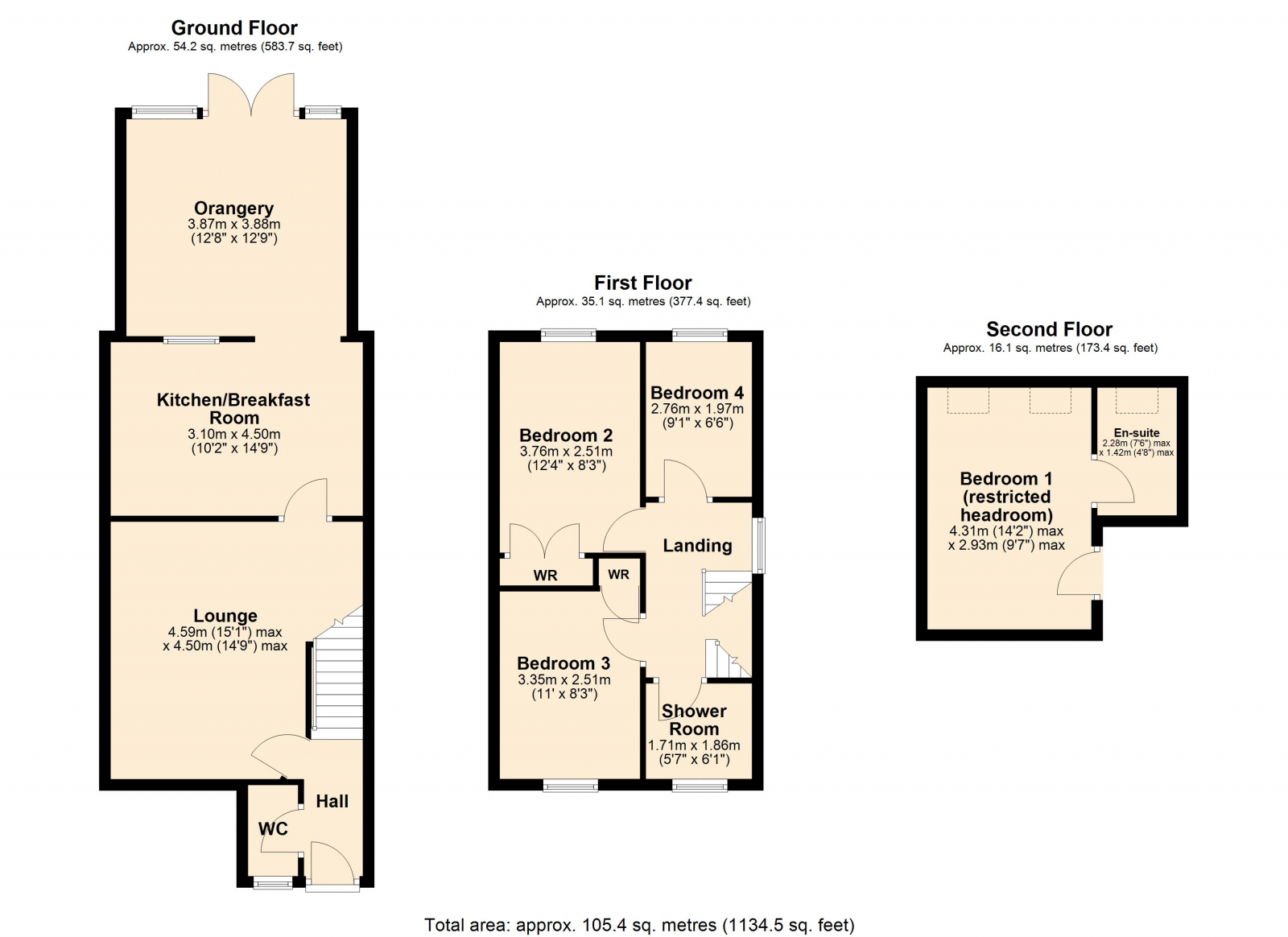 71, Clifford Avenue, Walton Cardiff, Tewkesbury floorplan