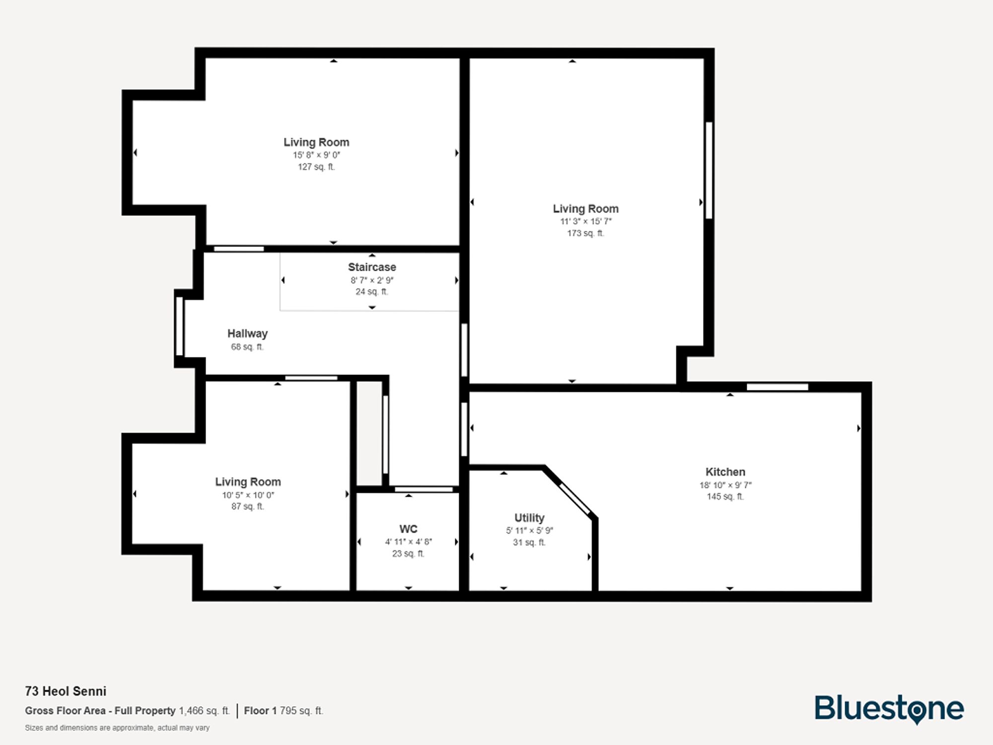 73 Heol Senni, Newport floorplan