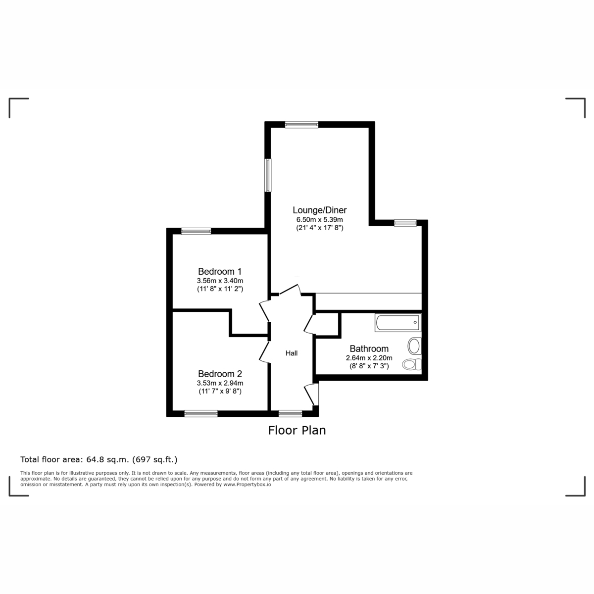 11, Ffordd Siabod, Y Felinheli floorplan