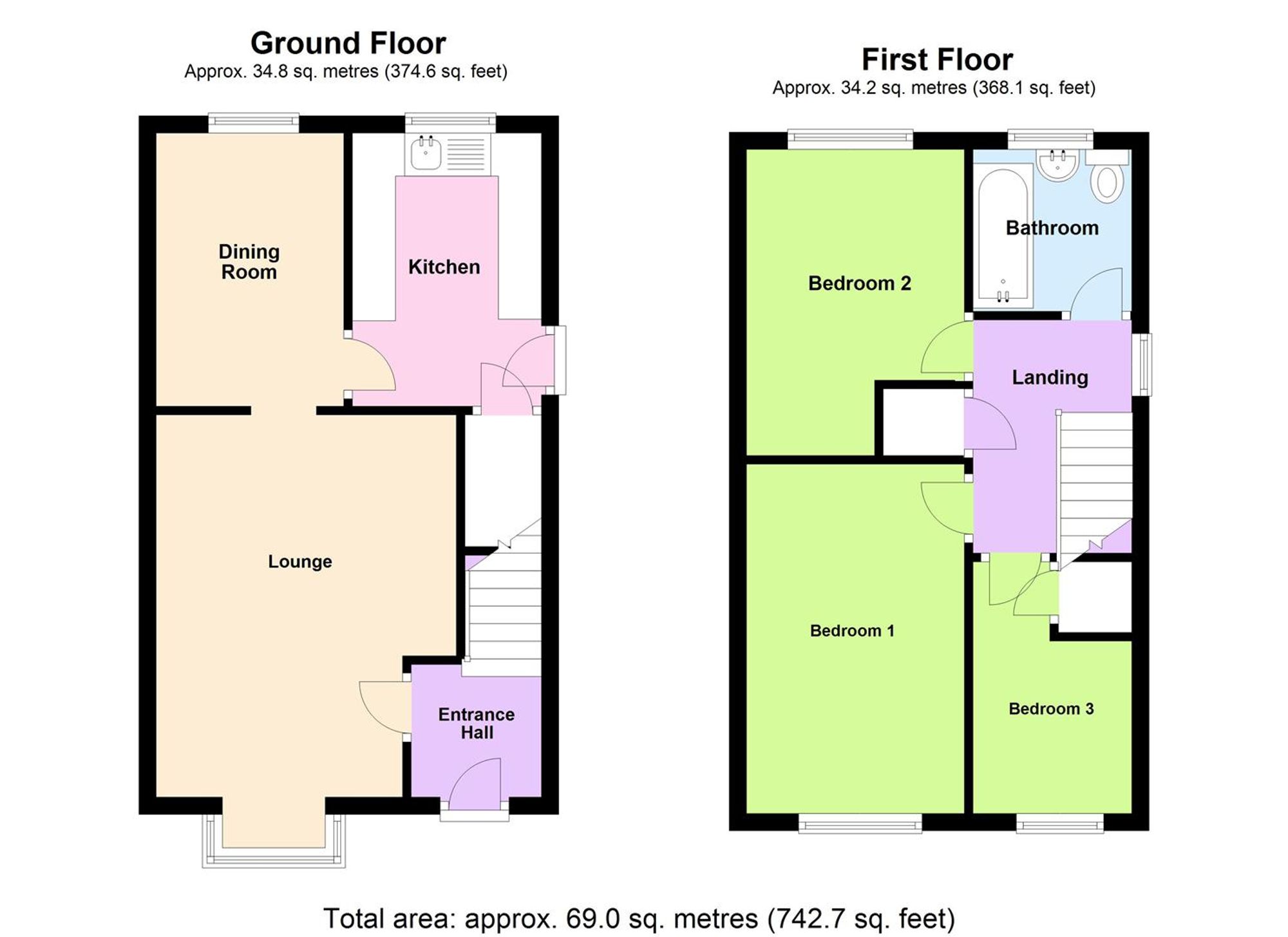 32 Weldon Close, Wellingborough floorplan