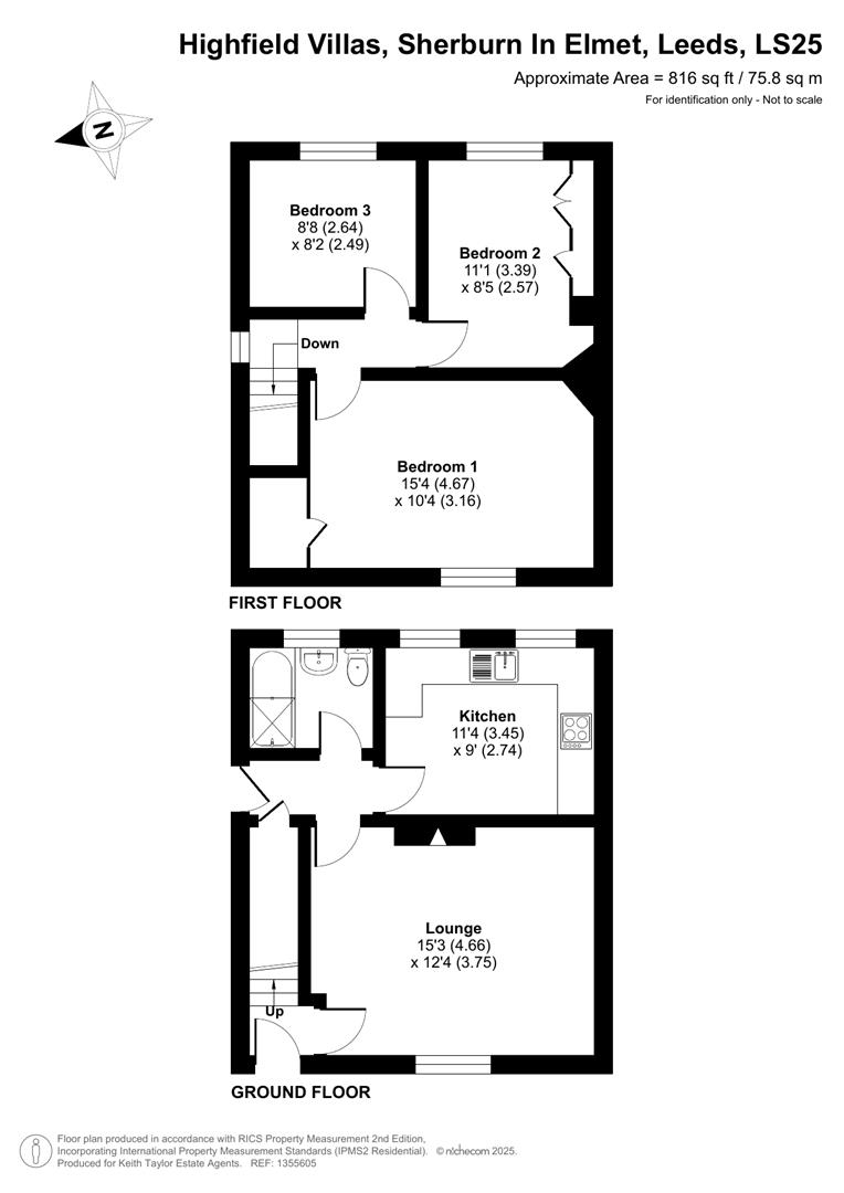 33, Highfield Villas, Sherburn In Elmet floorplan