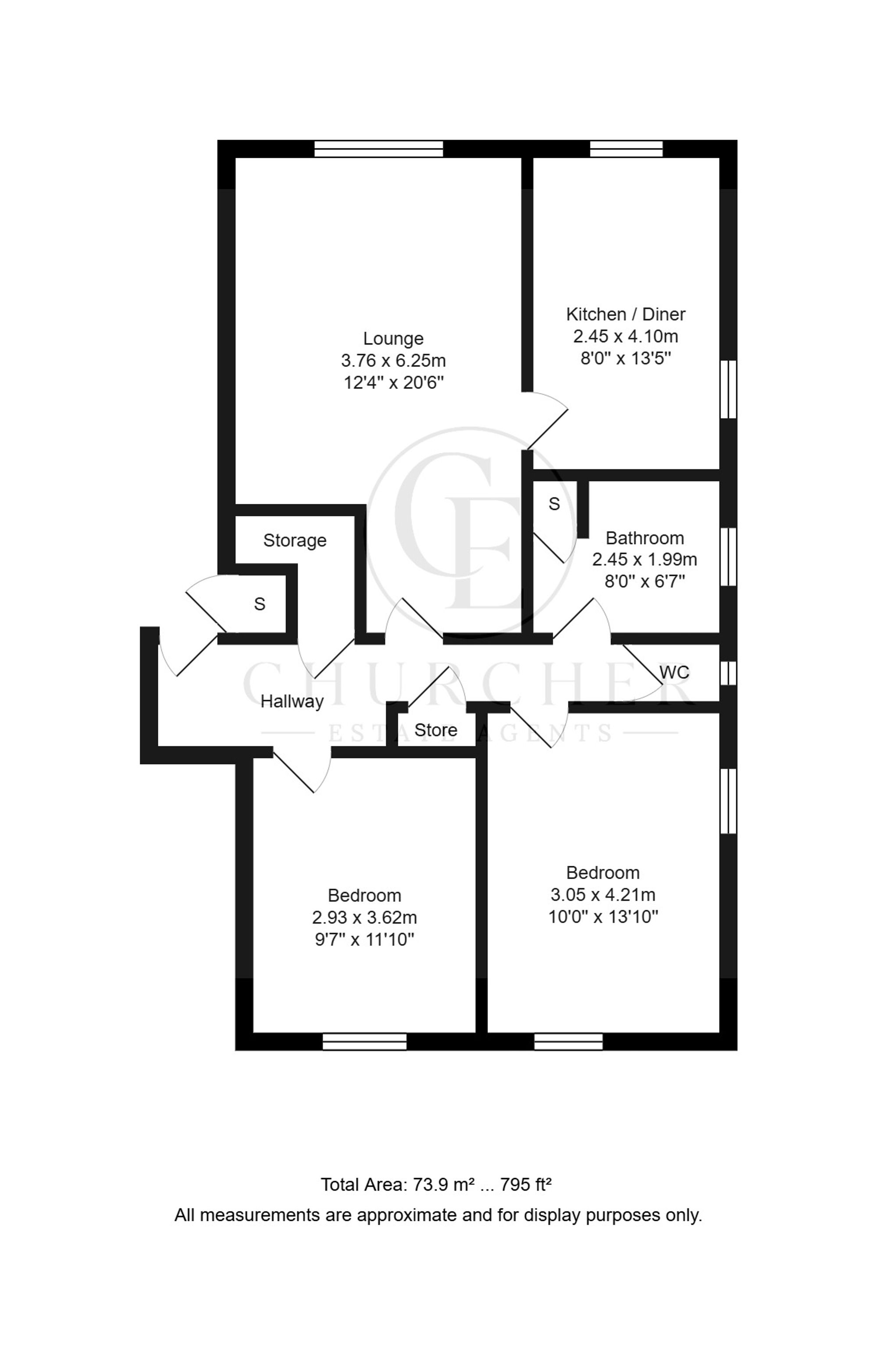 13 Sandiway Court Preston Road, Southport floorplan