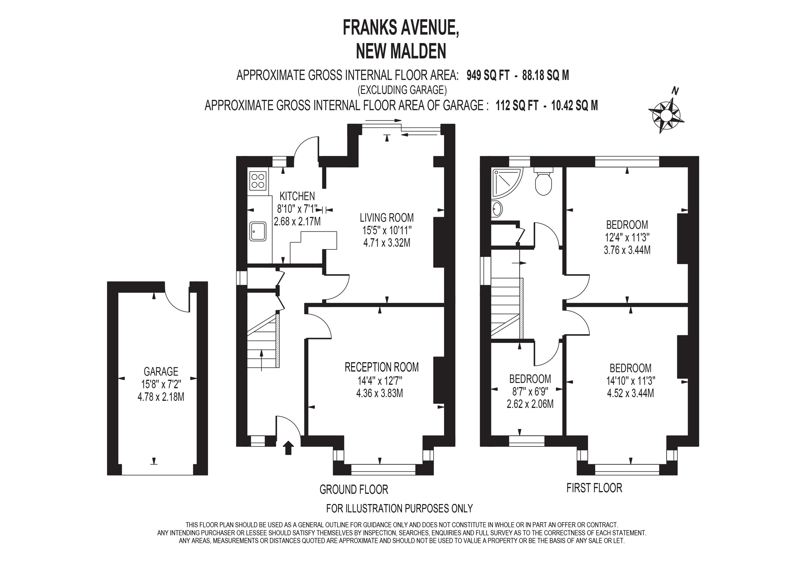 Franks Avenue, New Malden floorplan