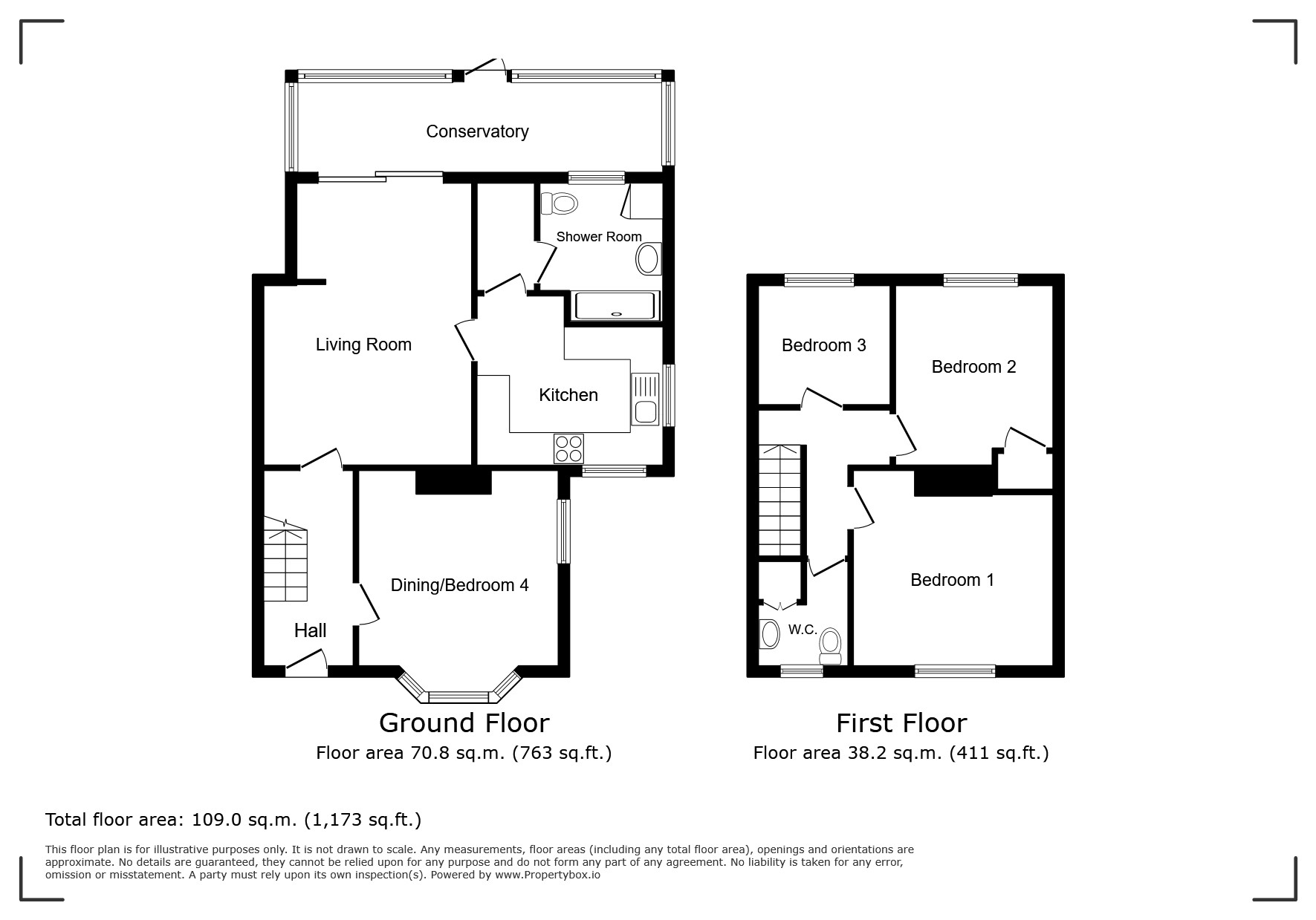 1 Windmill Cottage,, Queens Road, Isle of Wight floorplan