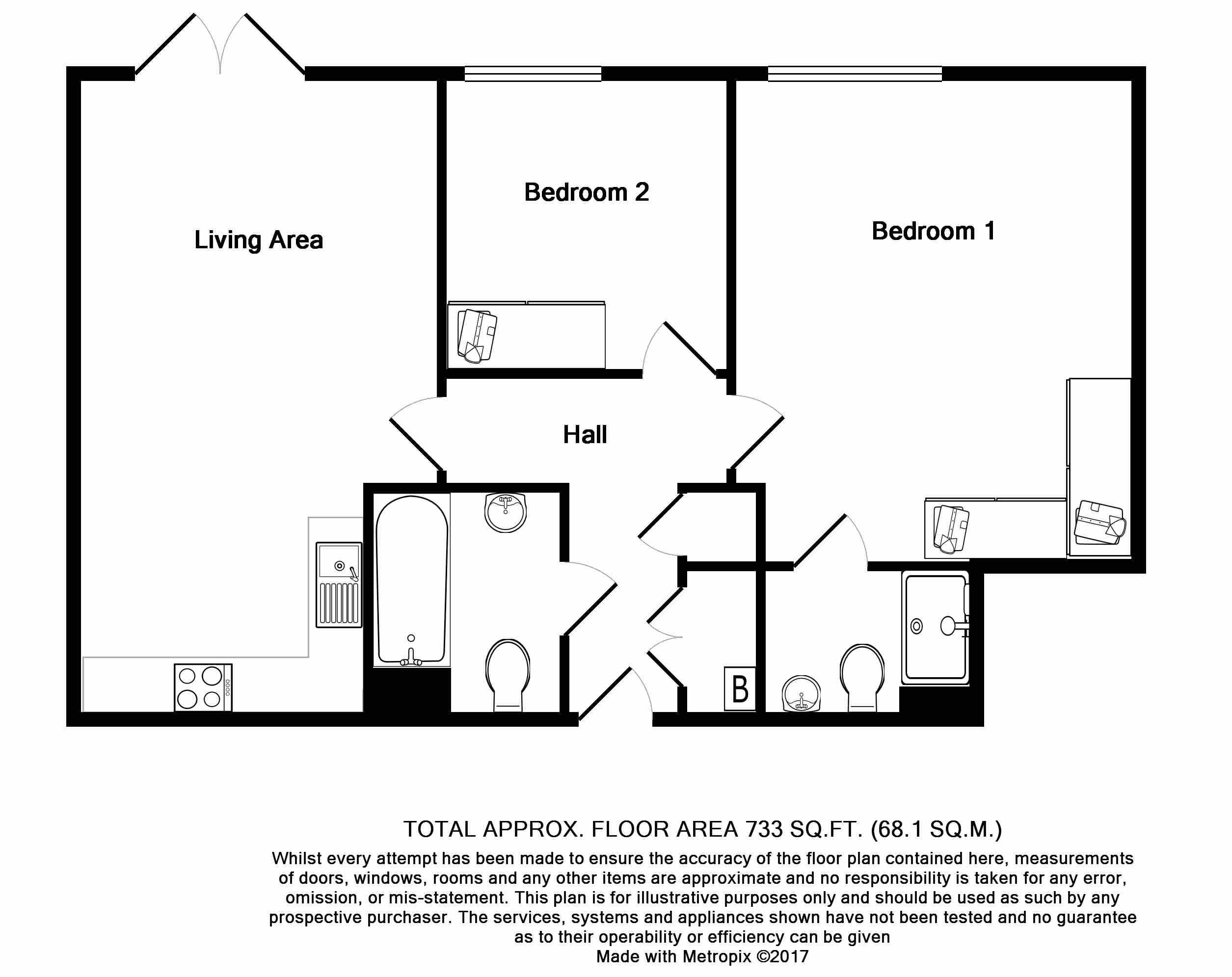 2 Bedrooms Flat to rent in Harefield Road, Uxbridge, Middlesex UB8