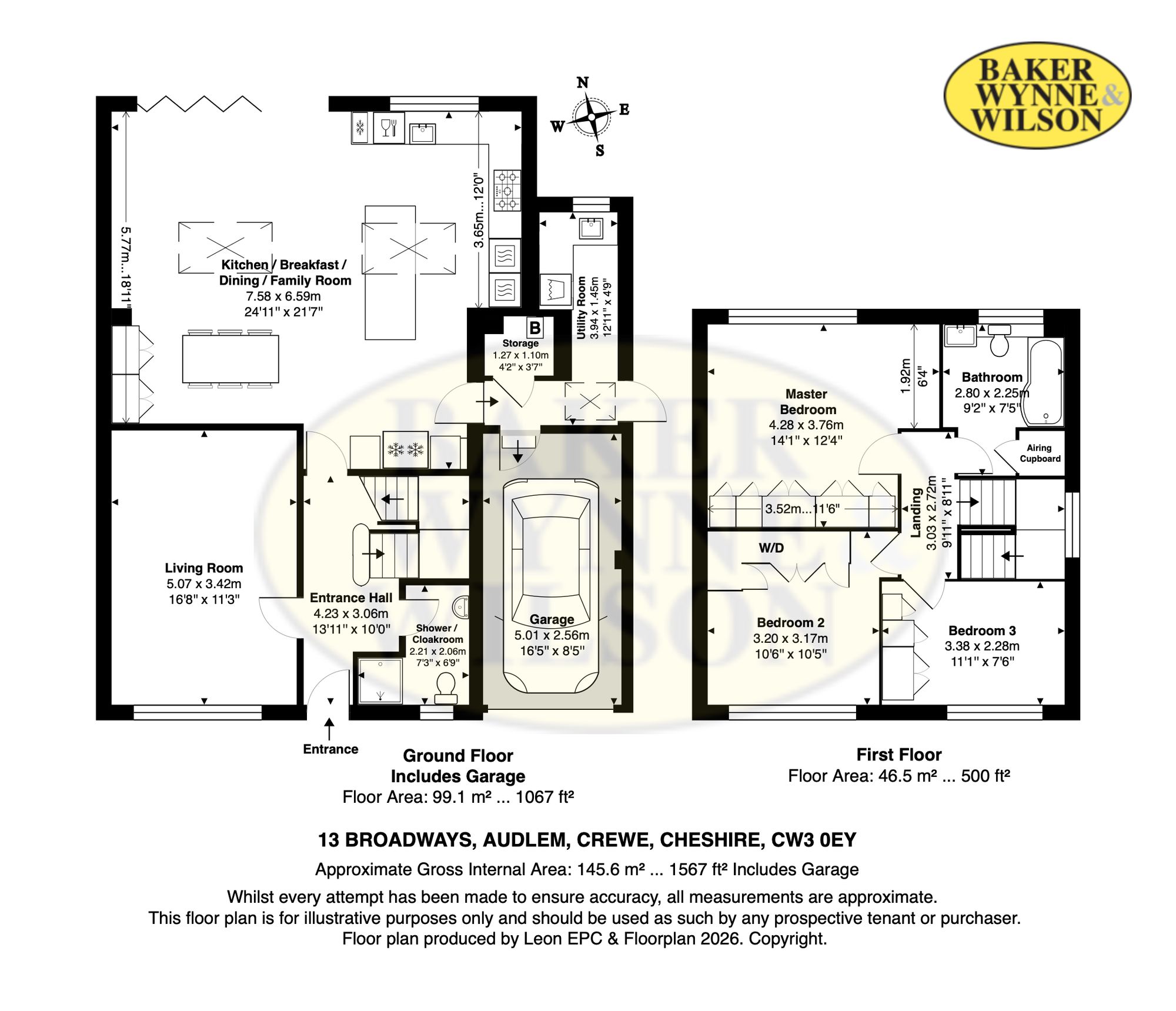 13 Broadways, Crewe floorplan