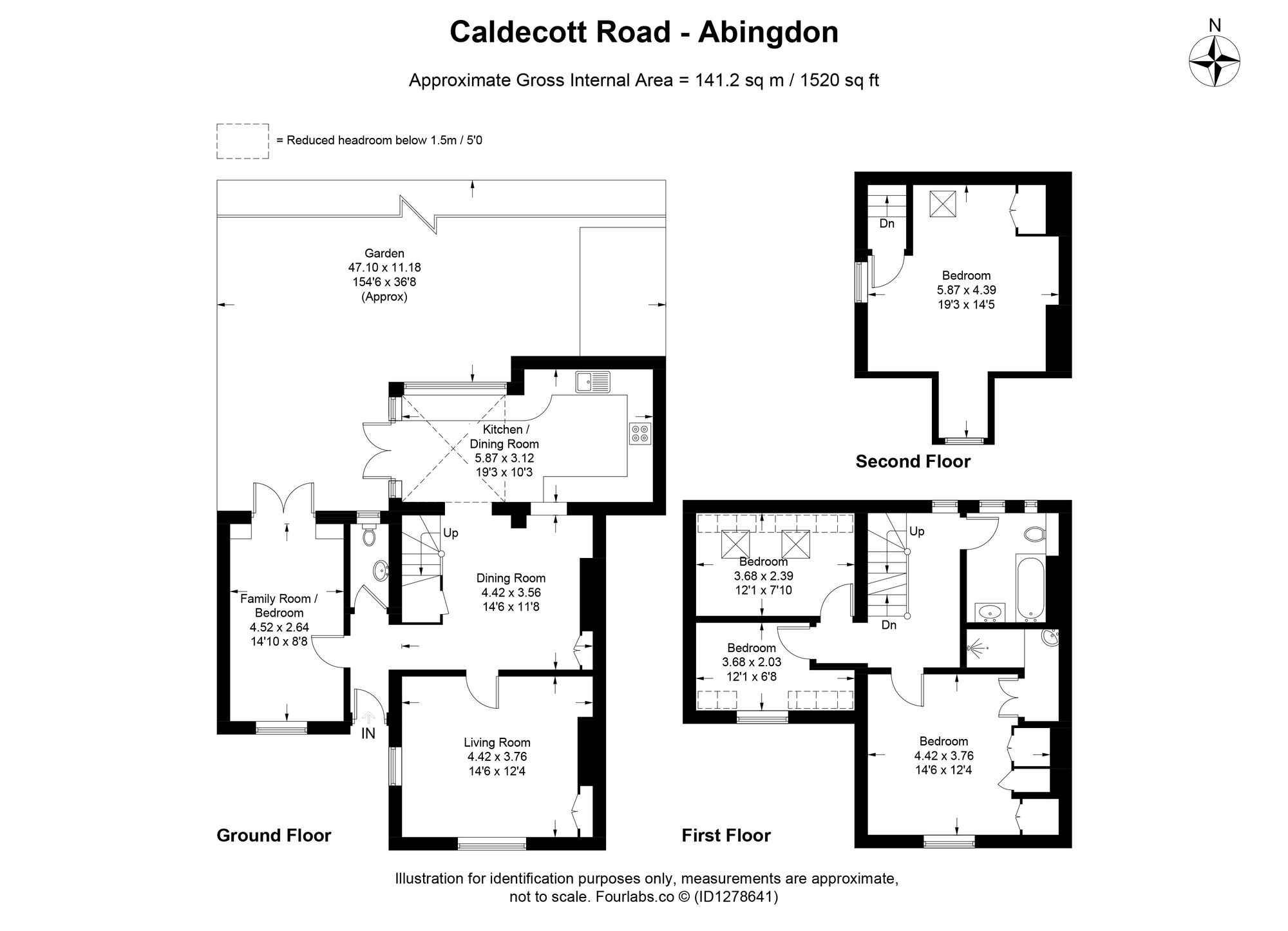 61 Caldecott Road, Abingdon floorplan