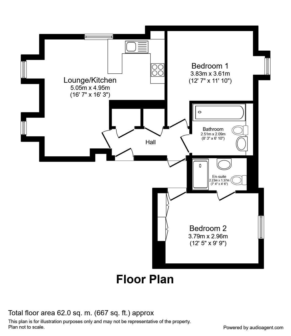 2 Bedrooms Flat for sale in Southbank, Hextable, Swanley BR8