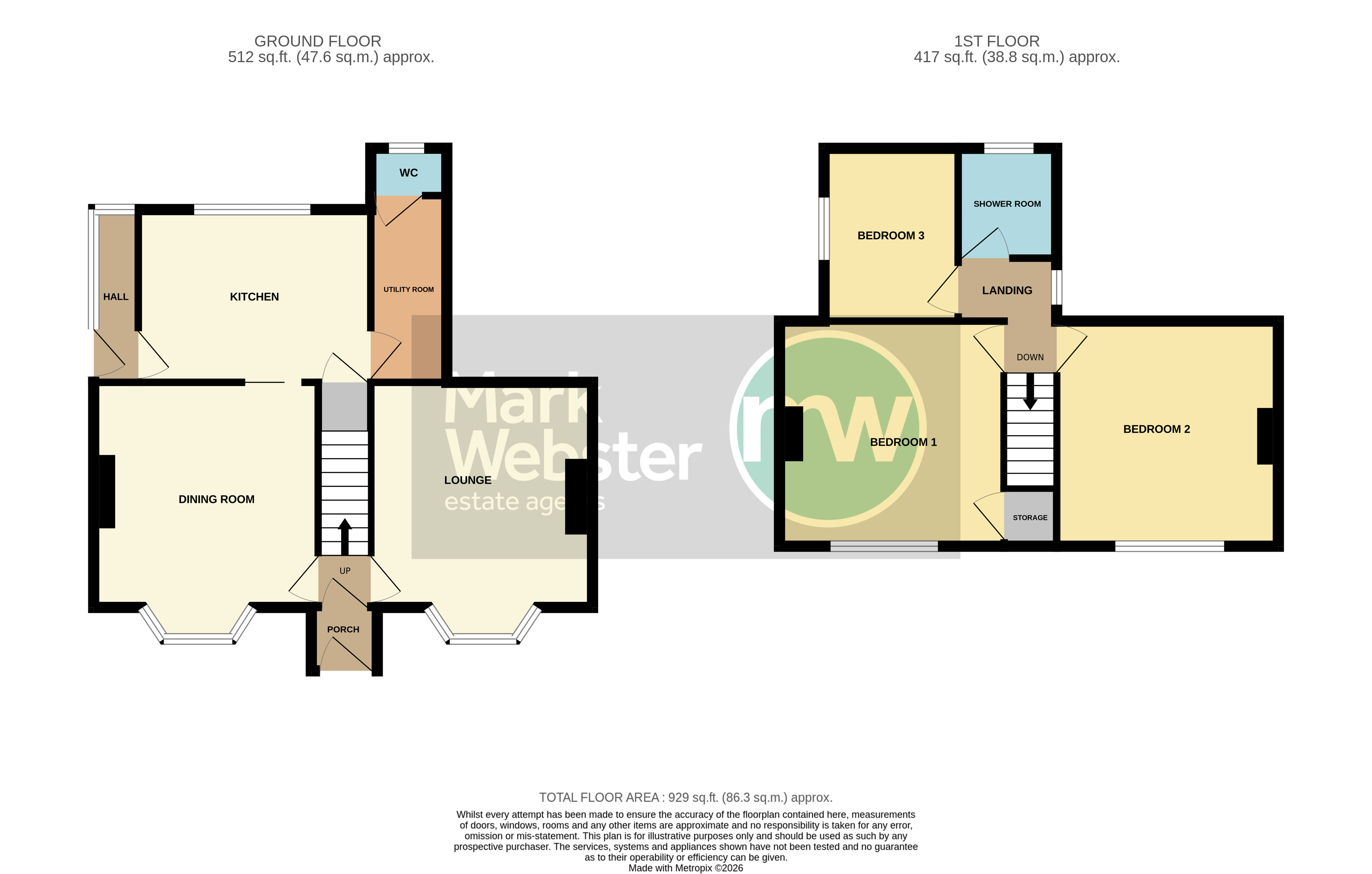 Woodside, 32, Westwood Road, Atherstone floorplan