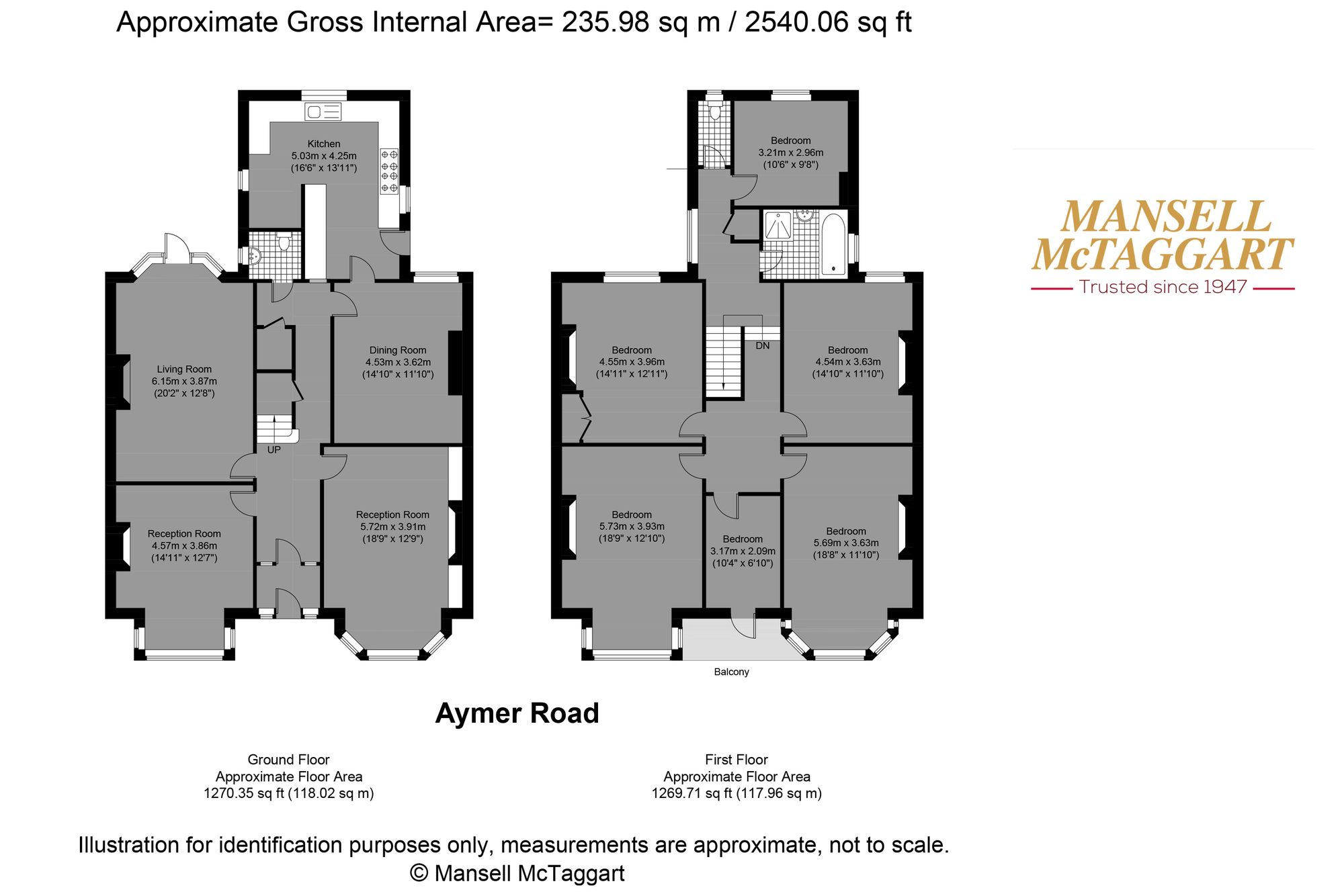 5 Aymer Road, Hove floorplan