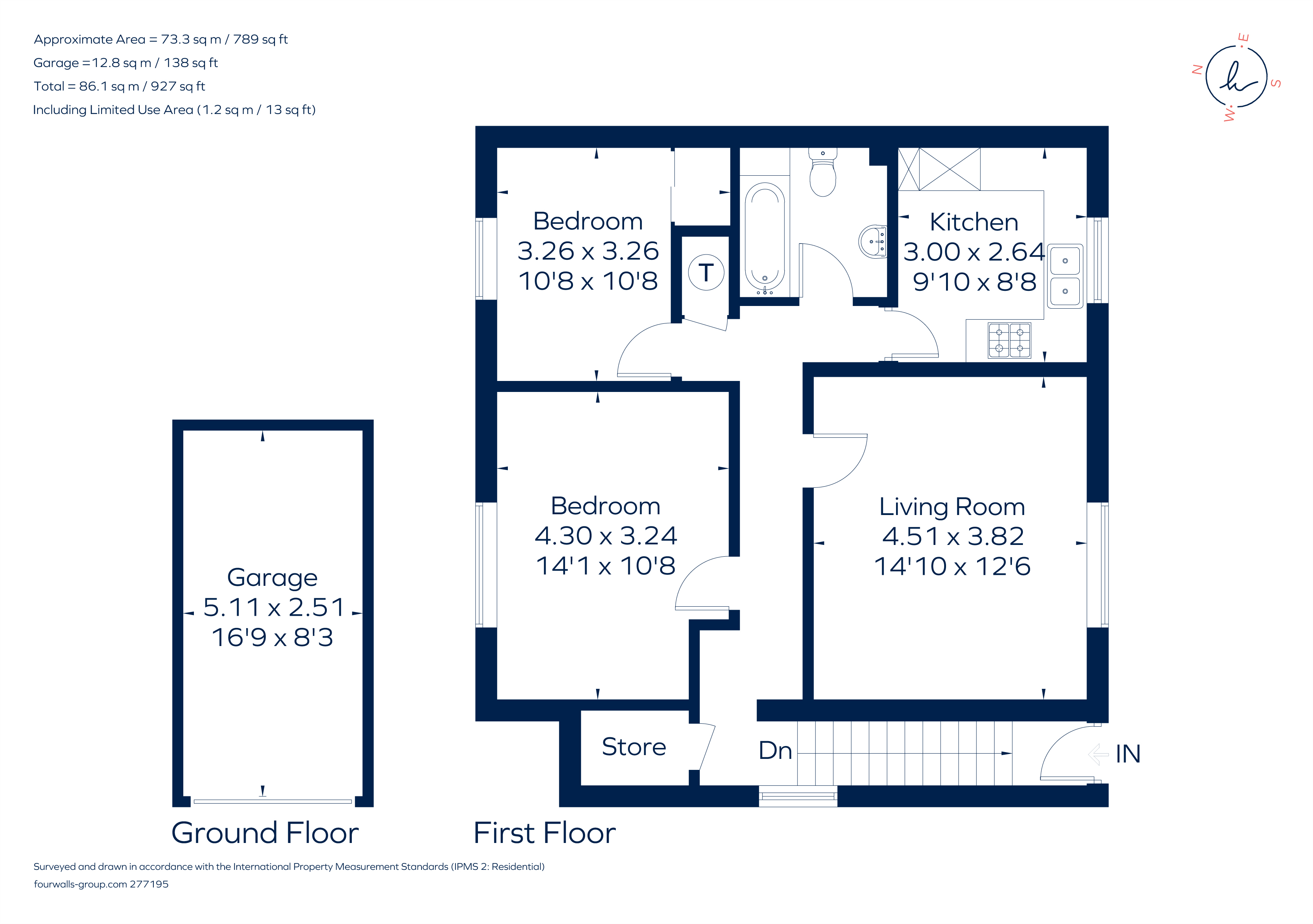 Summerhouse Road, Godalming GU7, 2 bedroom flat to rent 64235347