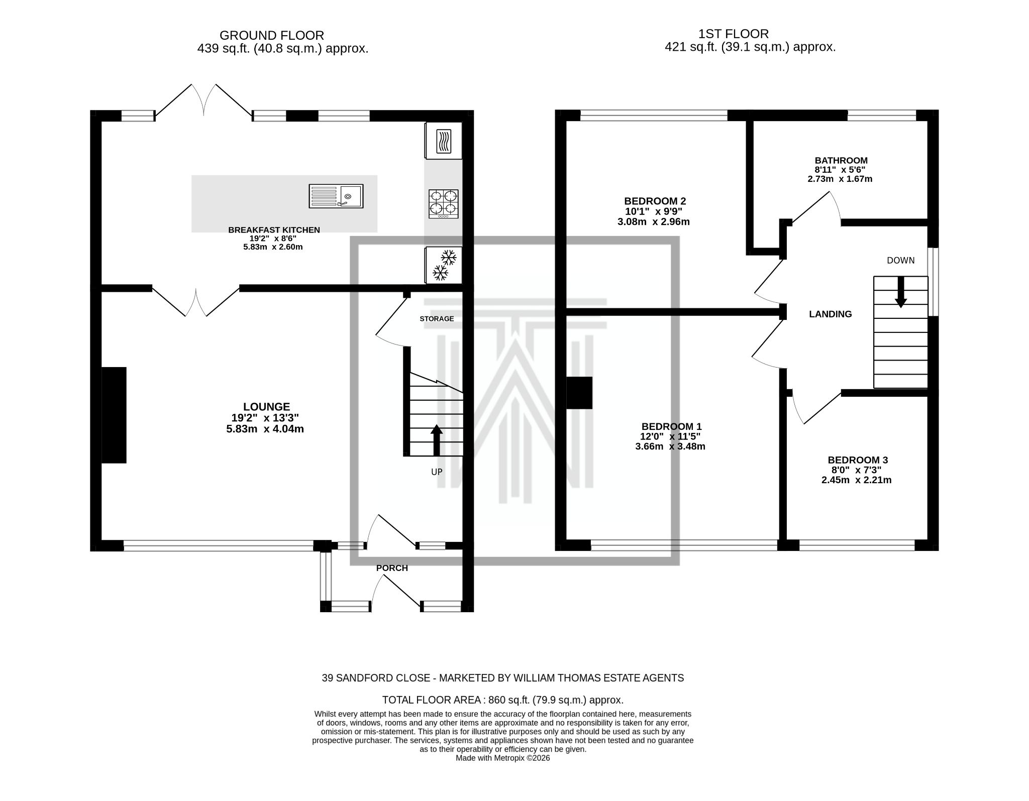 39 Sandford Close, Bolton floorplan