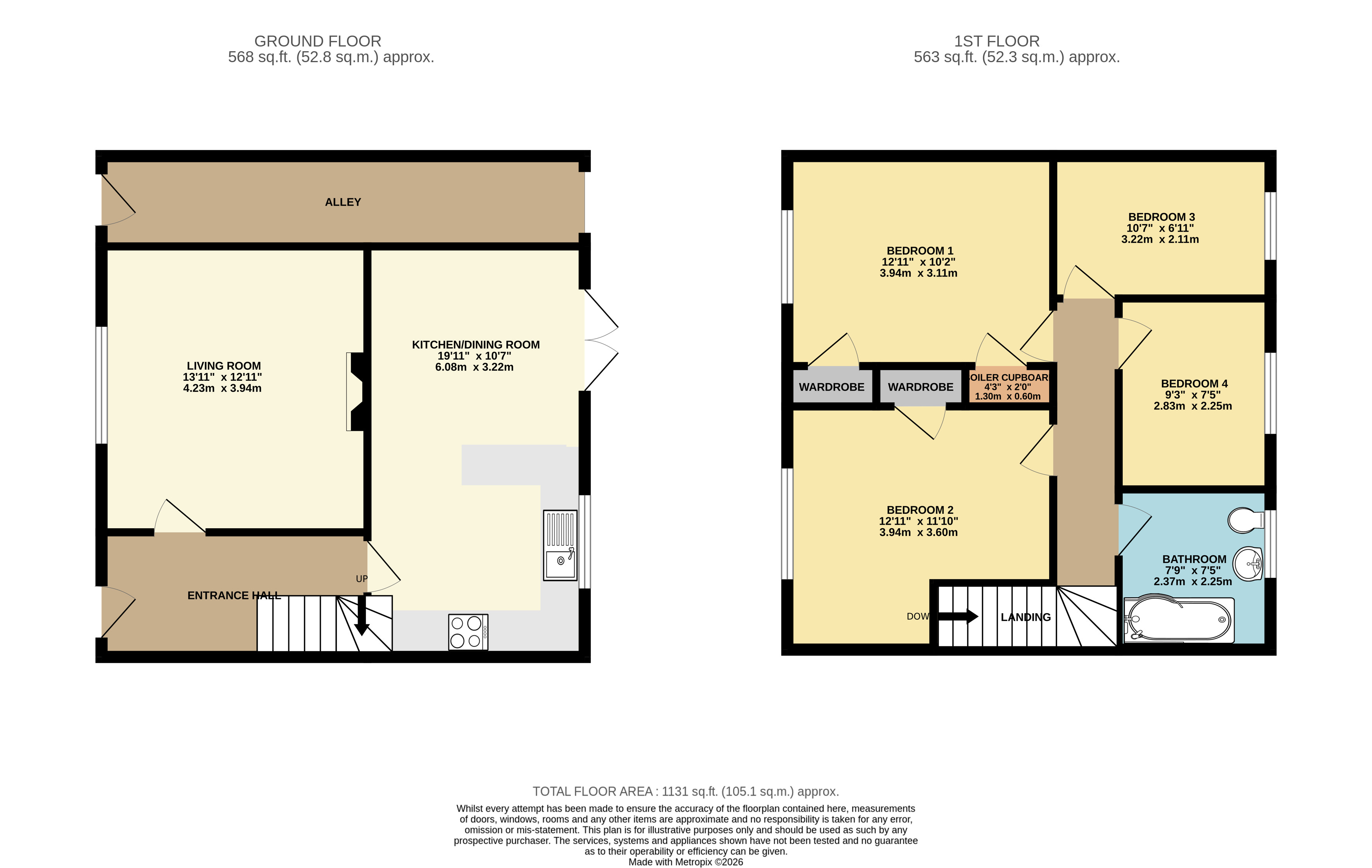 24, Monmouth Drive, Leicester floorplan