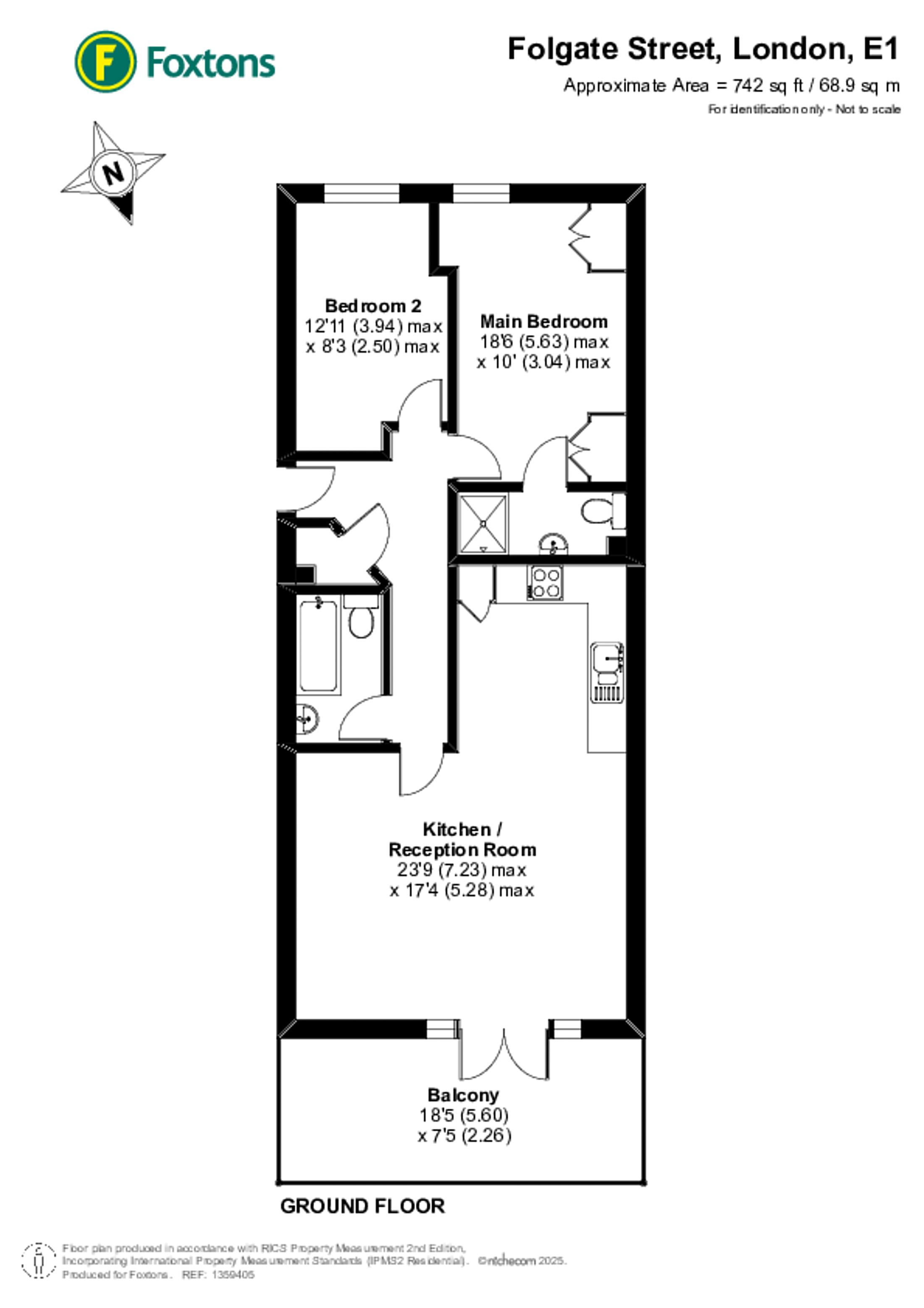 Priory House, Folgate Street, Spitalfields floorplan