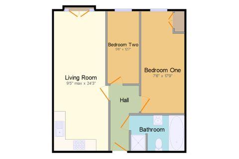 Flat 10, Pavilion Close, Leicester floorplan