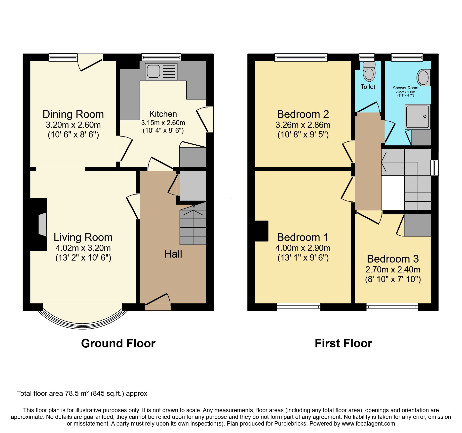 65, Kestrel Close, Bristol floorplan