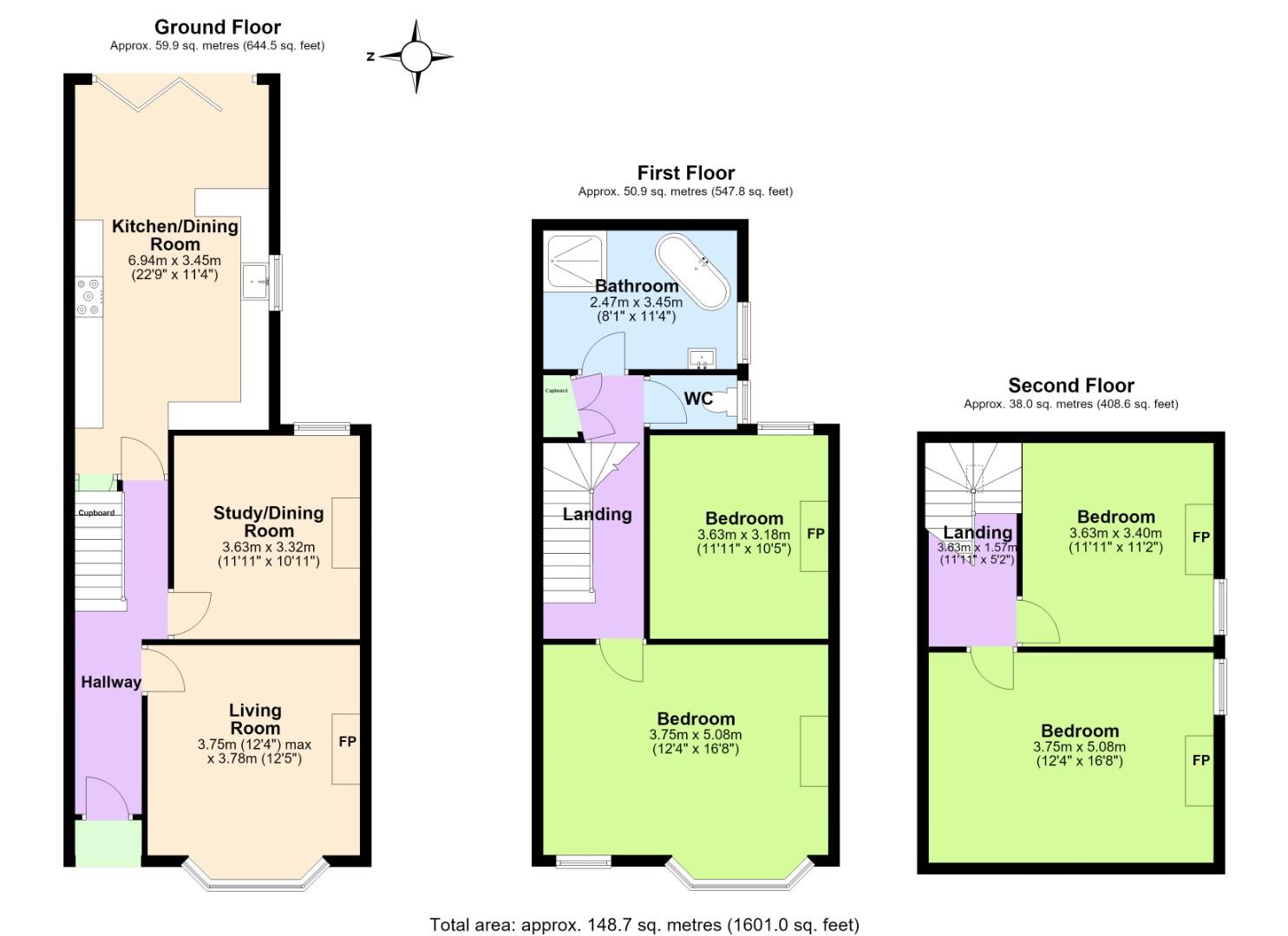 19, Lady Bay Road, Nottingham floorplan