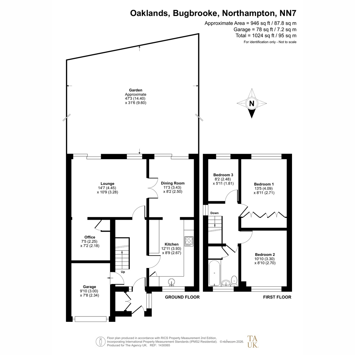 9, Oaklands, Bugbrooke Northampton floorplan