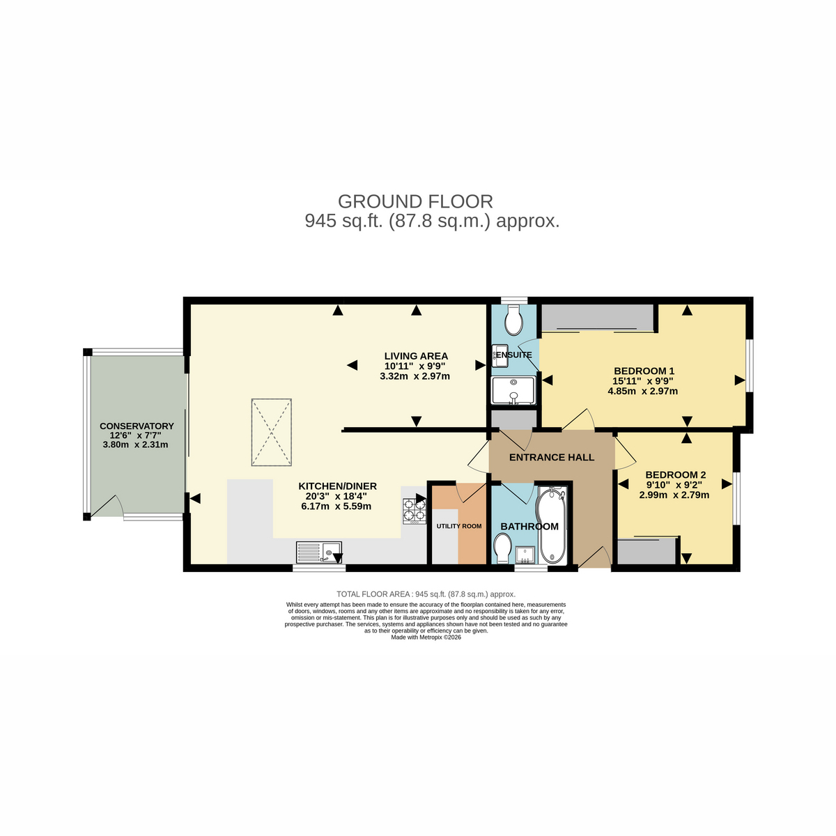 Markham Avenue, Bournemouth floorplan