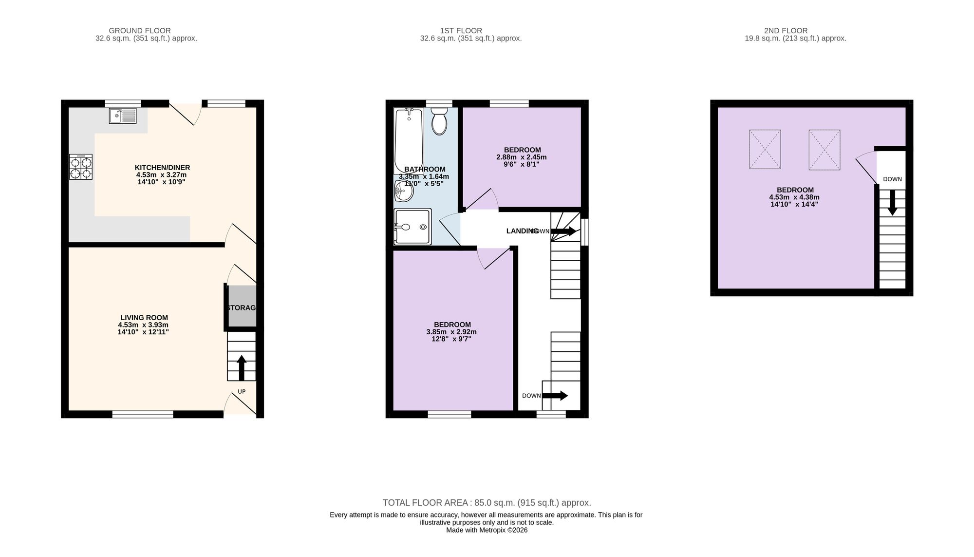 14 Chapel Street, Preston floorplan