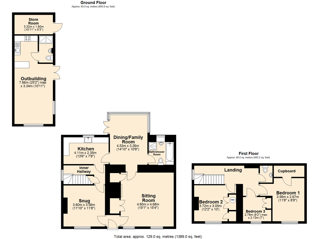 Orchard Cottage, Moor Lane, Somerset floorplan
