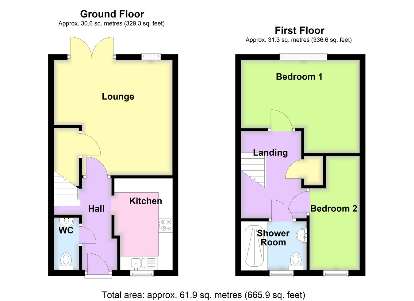 61a, Horseshoe Lane, Boston floorplan