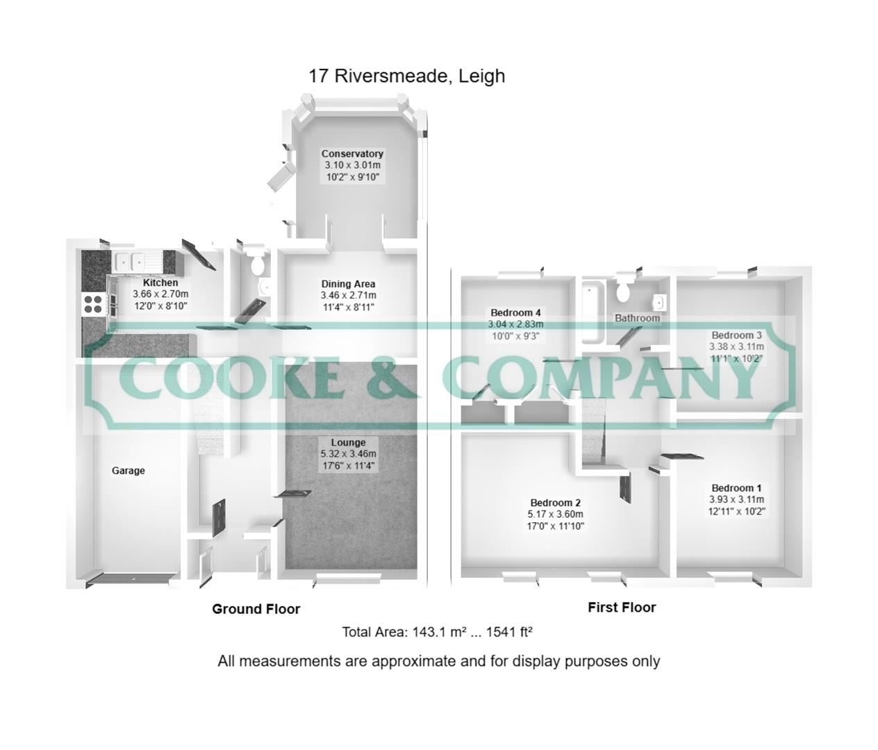 17, Riversmeade, Leigh floorplan