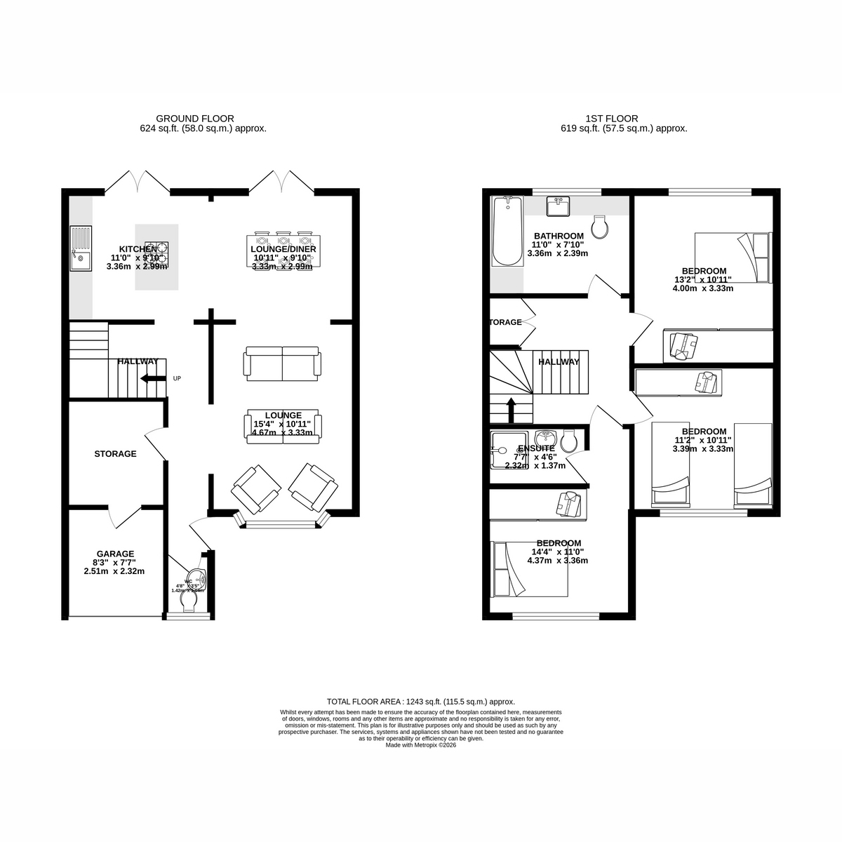 10, Kensington Drive, Bournemouth floorplan