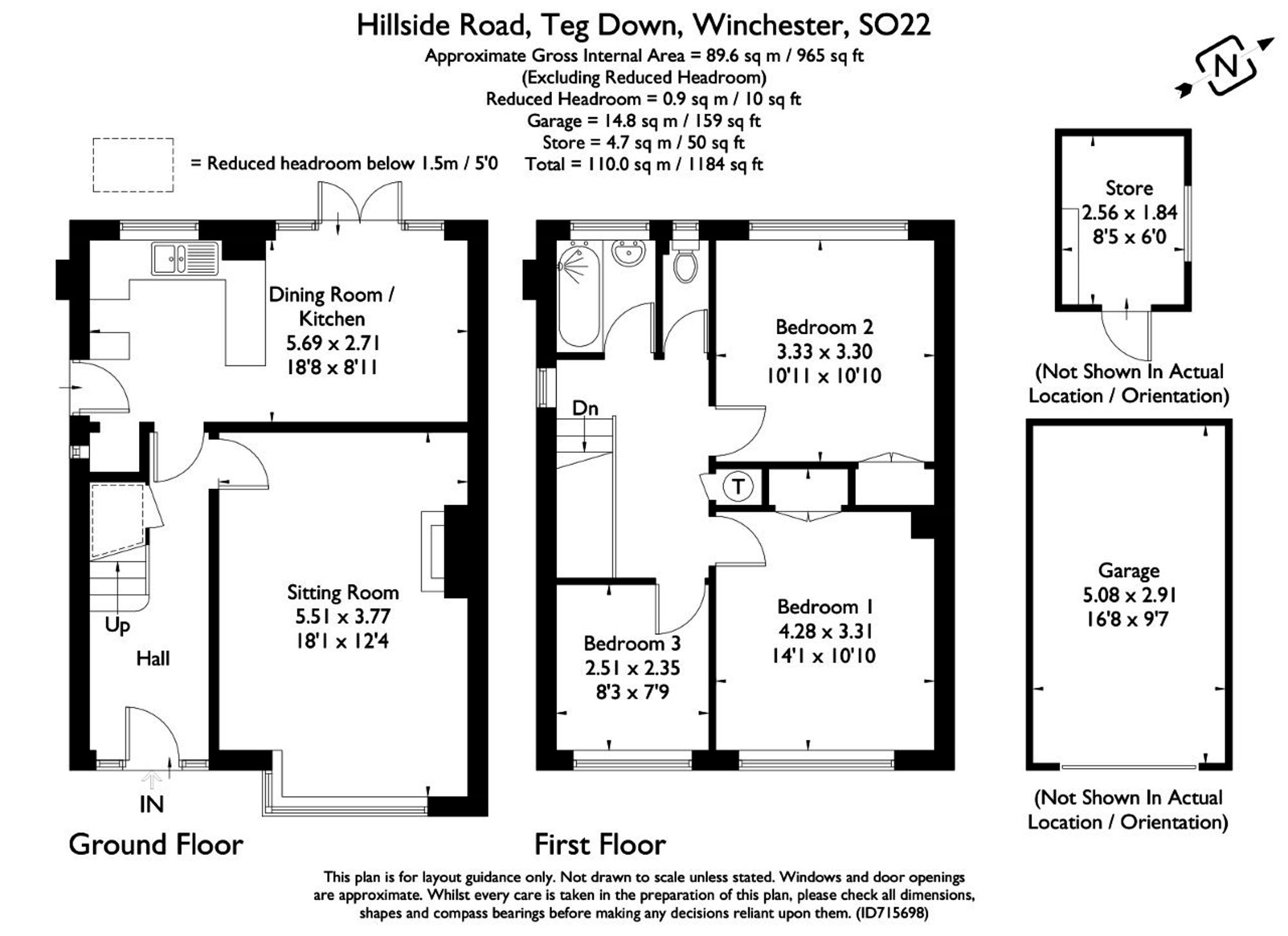 12 Hillside Road, Winchester floorplan