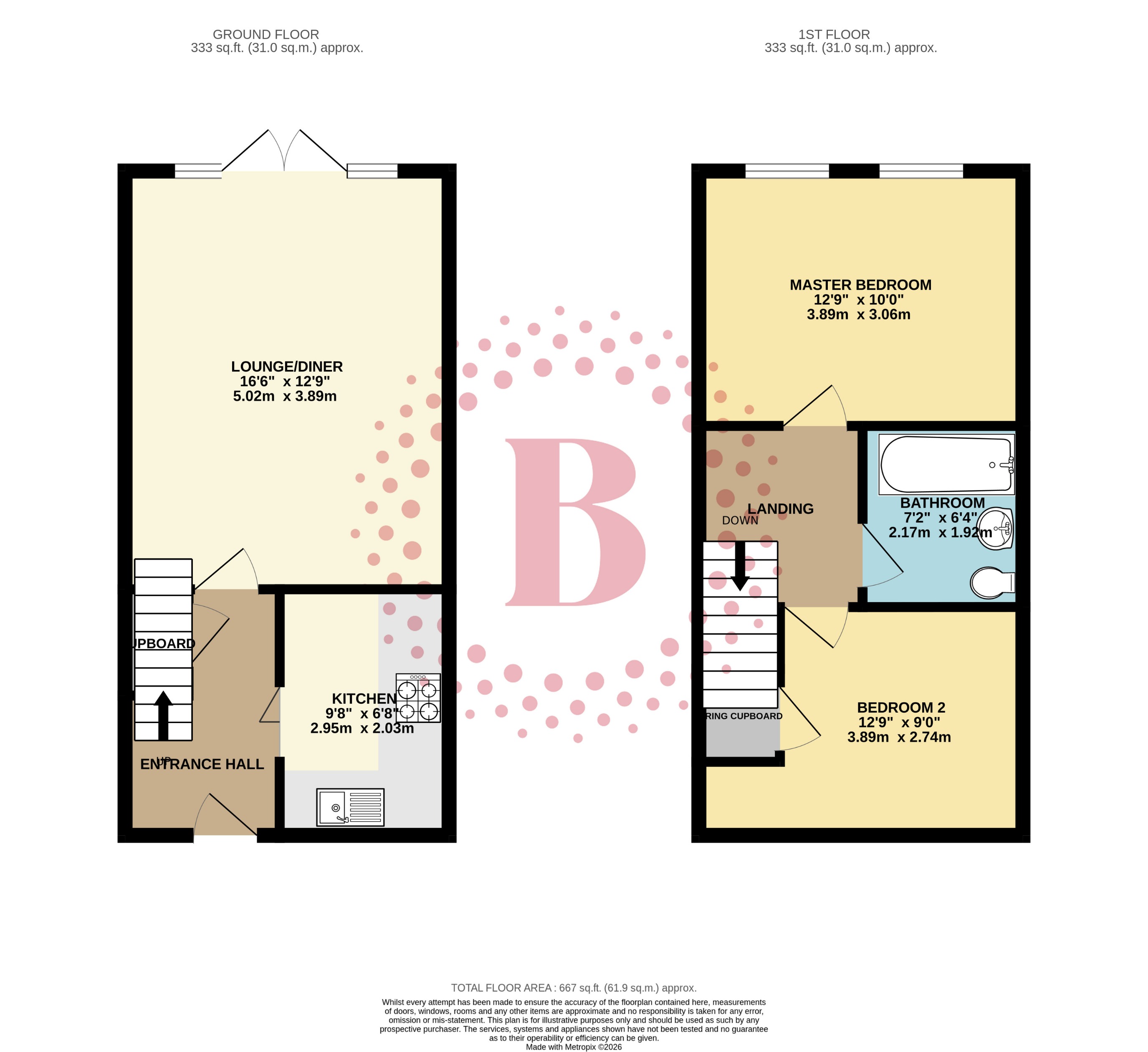 58, London Row, Arlesey floorplan