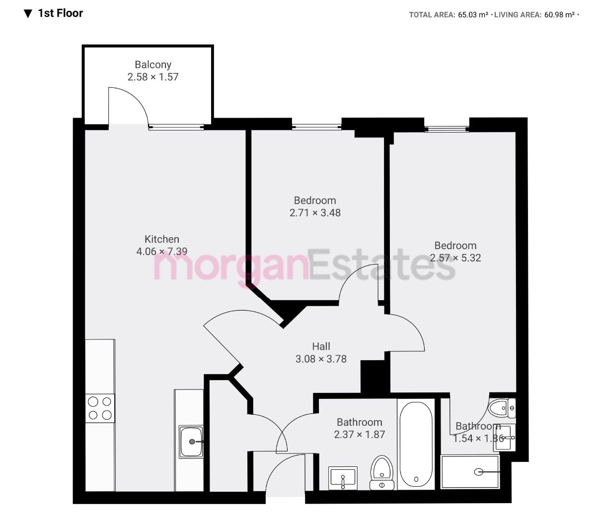Flat 11, Mackenzie House, Leeds floorplan