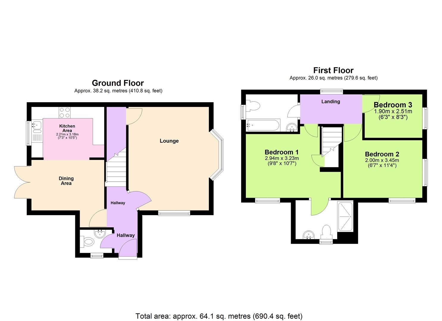 76, Porthouse Rise, Bromyard floorplan