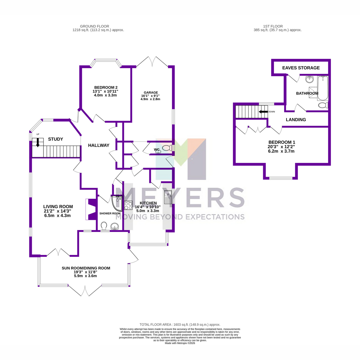 8, Burnham Drive, Bournemouth floorplan