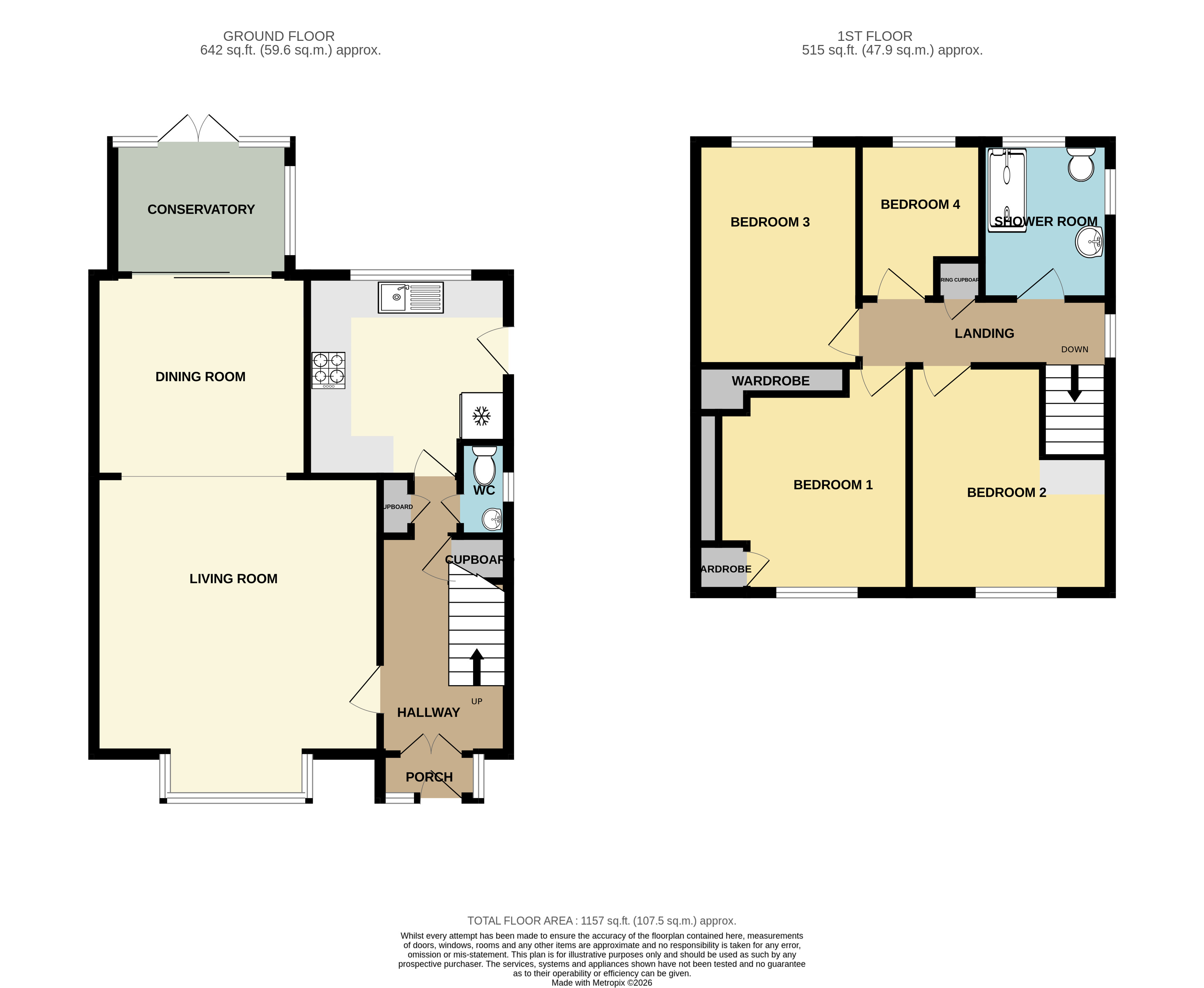 58, Picasso Way, Essex floorplan
